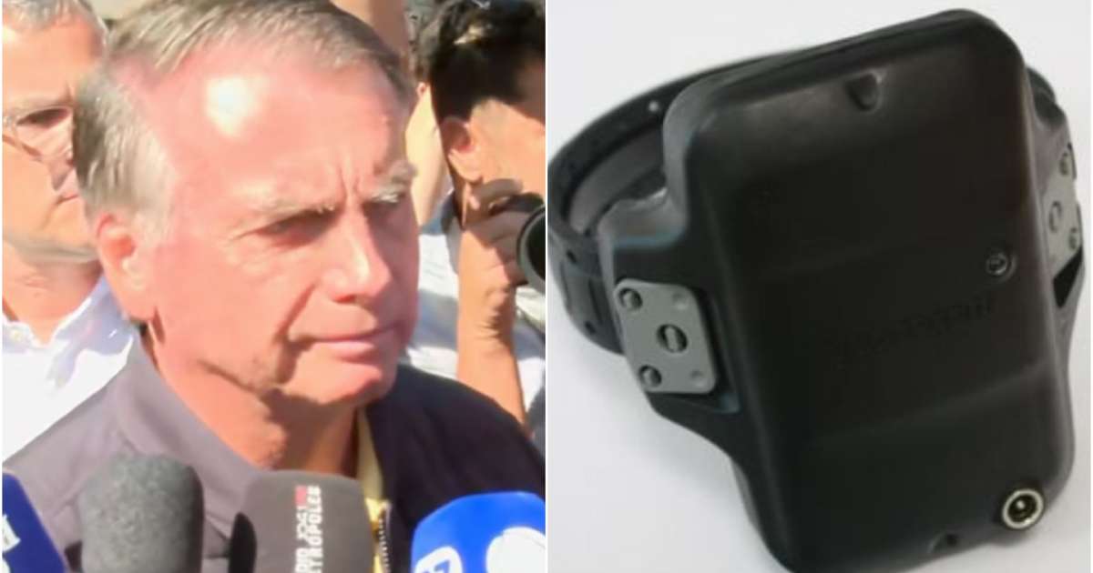 Saiba como funciona a tornozeleira eletrônica que Bolsonaro usa