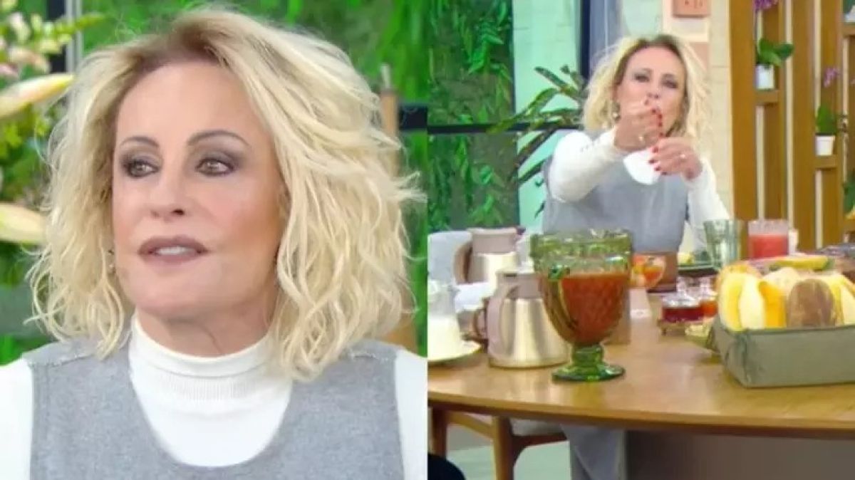 Ana Maria Braga dá bronca ao vivo em equipe do programa
