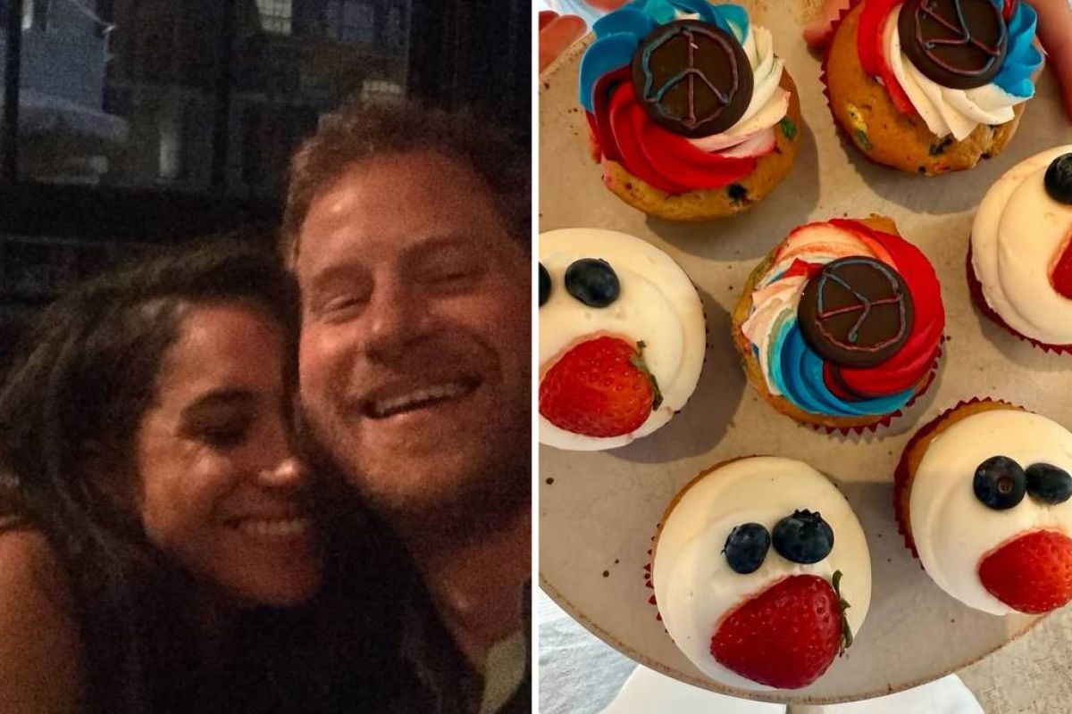 Meghan Markle comemora feriado com Harry e filhos