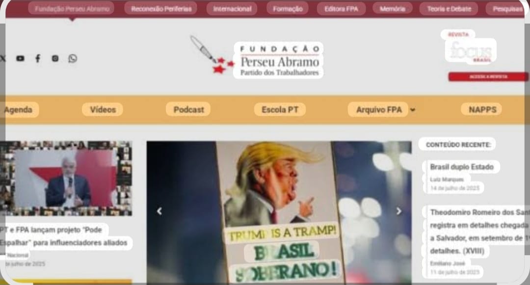 Fundação petista, Perseu Abramo, chama Trump de vagabundo