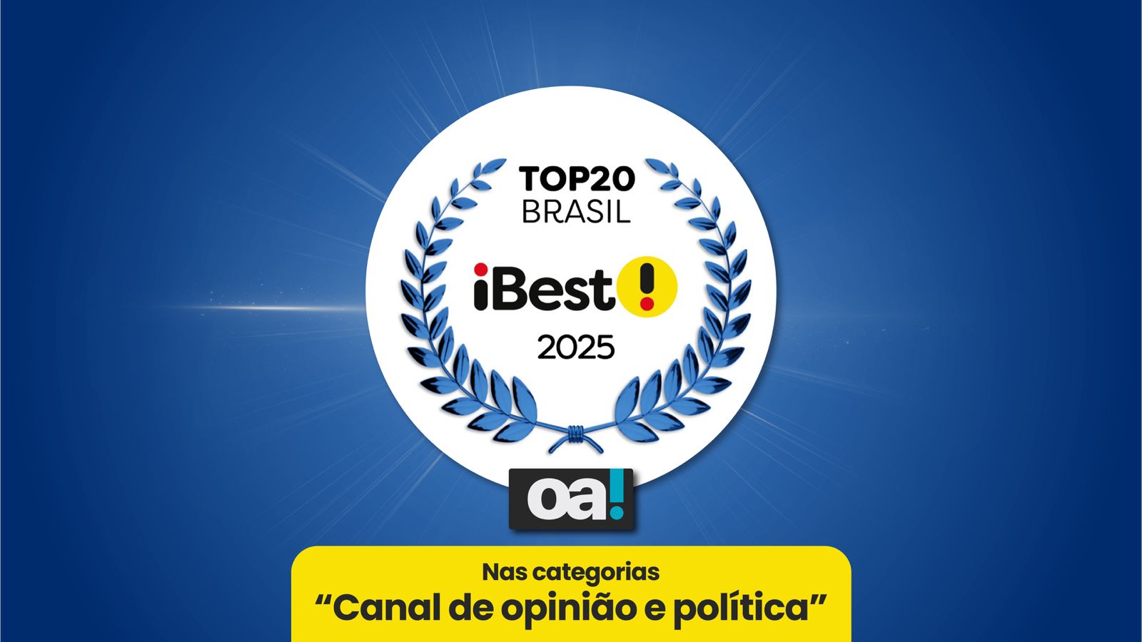 O Antagonista é Top20 em duas categorias no iBest 2025