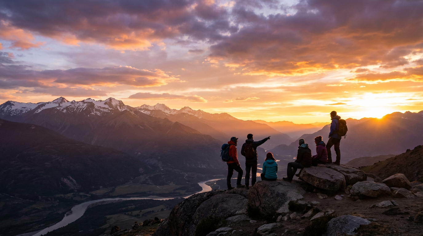 Sunset na Cordilheira dos Andes e o pôr do sol mais lindo de Santiago