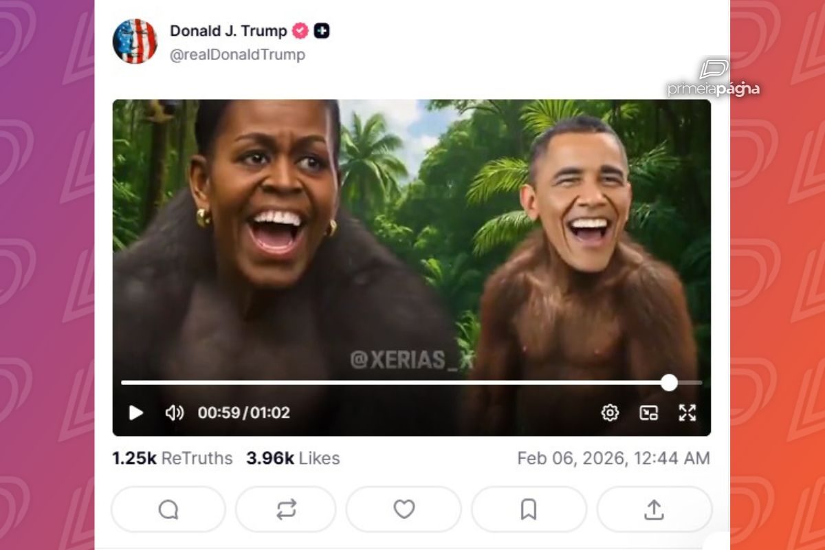 Obama reage pela 1ª vez ao vídeo racista publicado por Trump