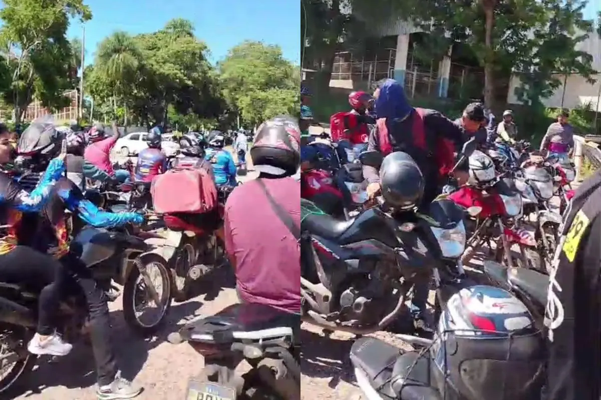 Entregadores e motoristas de app protestam em Cuiabá contra projeto que pode mudar trabalho