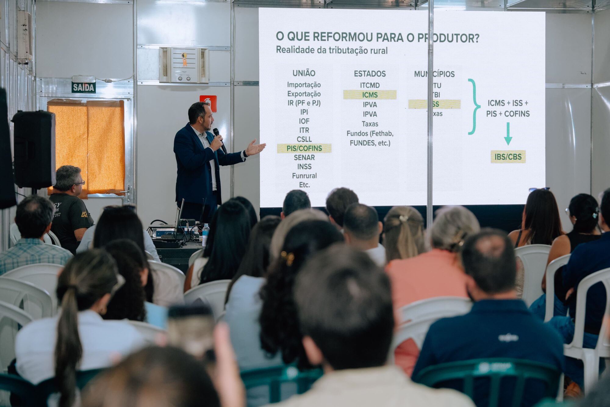 Sistema Famato | Palestra sobre Reforma Tributária é destaque na Parecis SuperAgro