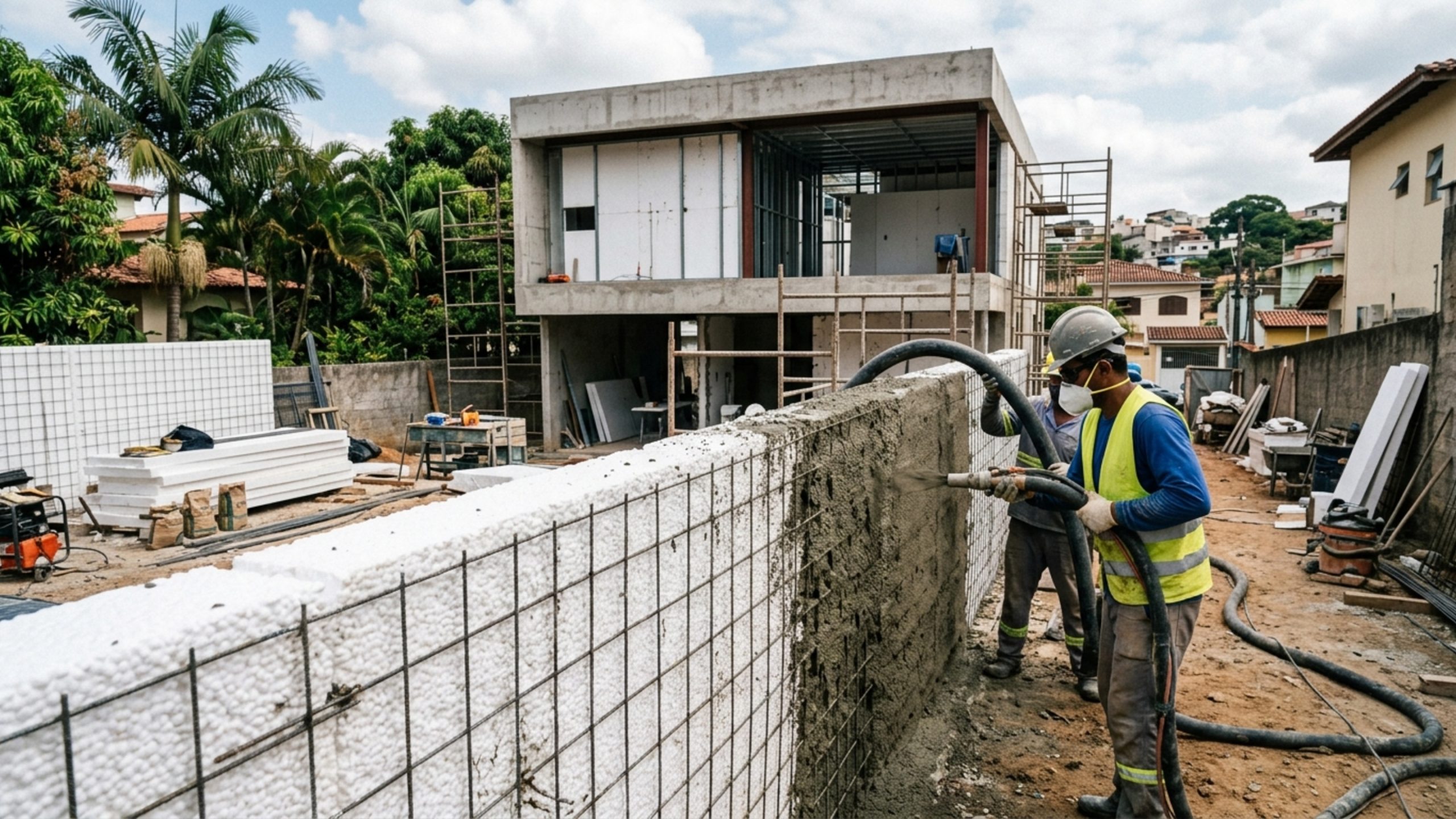 Mais leve que o tijolo e aprovado pelo Inmetro, material inovador ganha espaço na construção civil