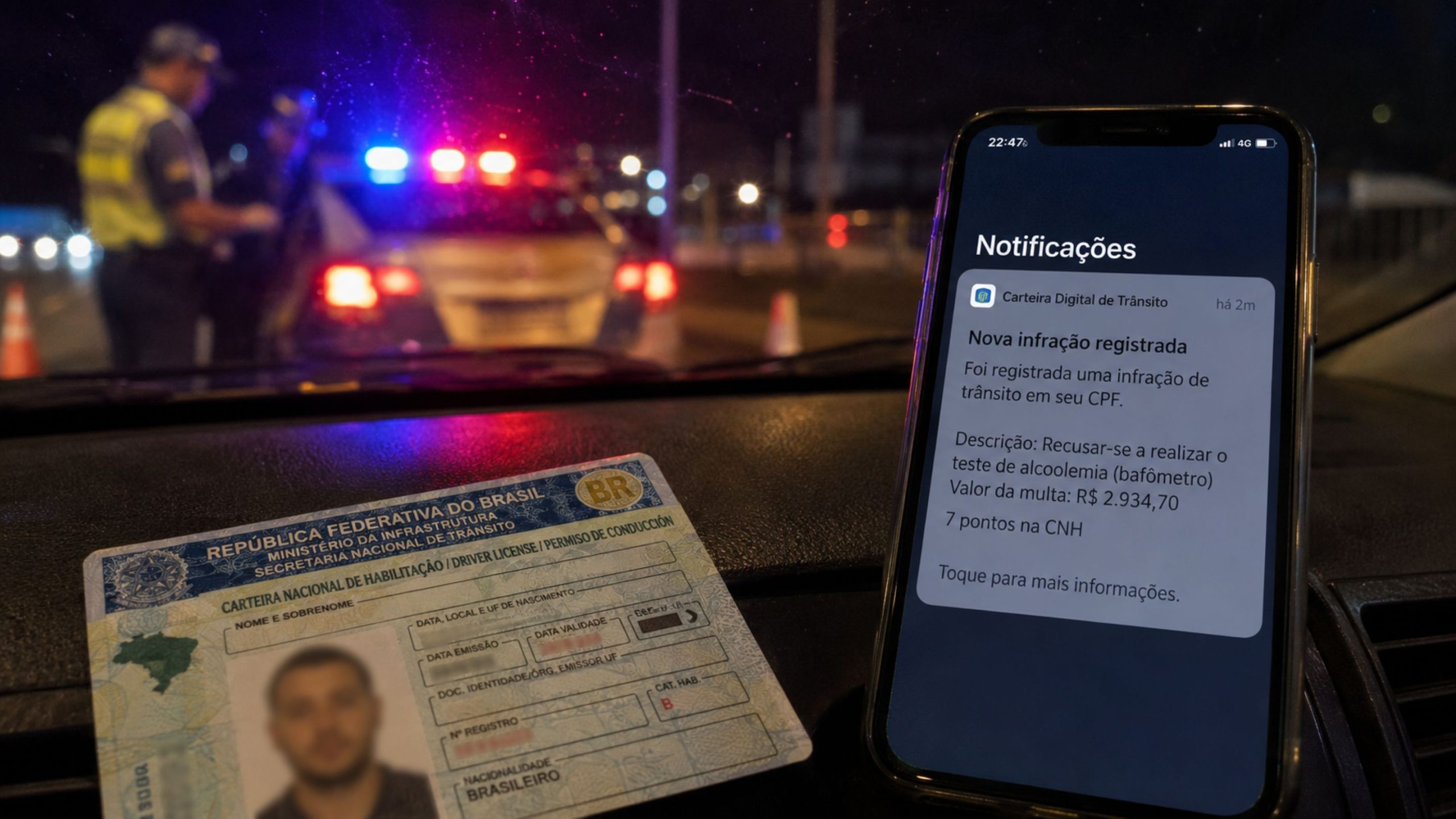 Nunca entregue seus documentos para fora do carro: veja o que a lei permite durante uma abordagem de trânsito no Brasil