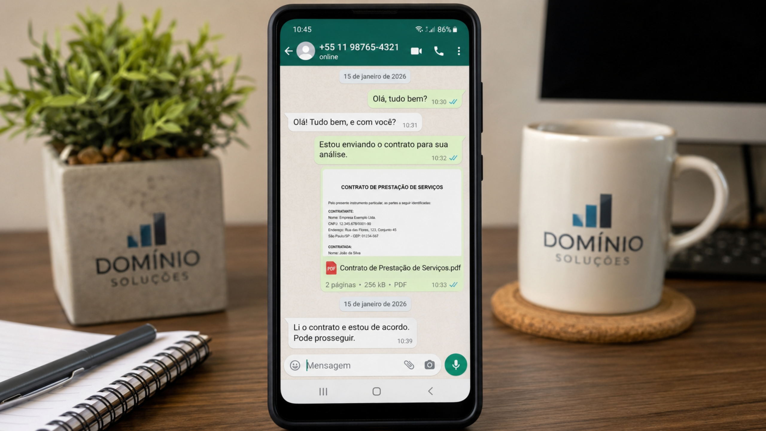 Contrato enviado por WhatsApp pode virar prova fraca se faltar confirmação