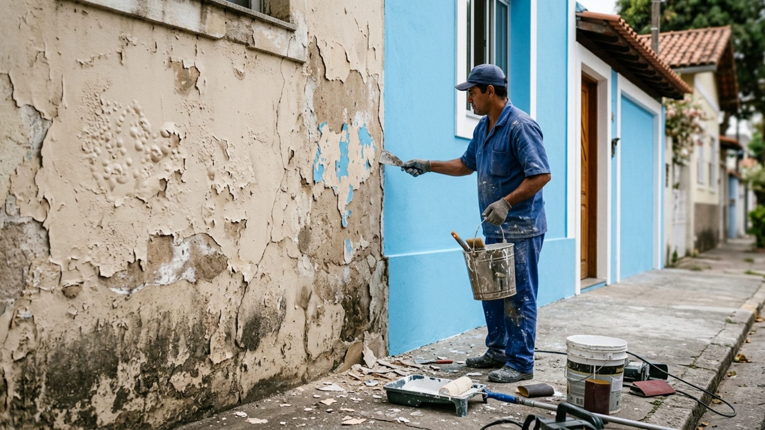 Quanto custa pintar a fachada de uma casa em 2026?