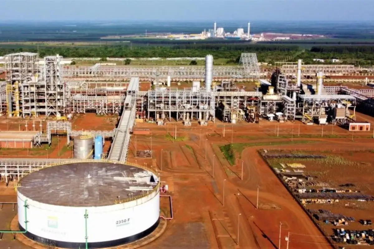Unidade de Fertilizantes Nitrogenados III (UFN III), em Três Lagoas. (Foto: Governo de MS)