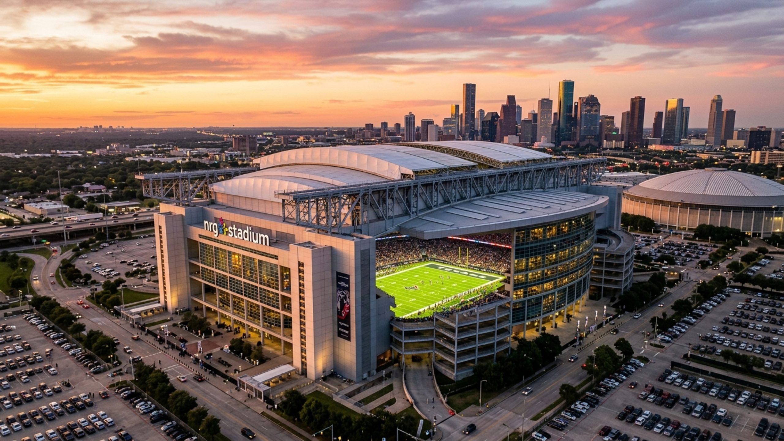 O monumental estádio de 68 mil lugares com cobertura retrátil de fibra de vidro foi selecionado para sediar grandes jogos da Copa do Mundo 2026