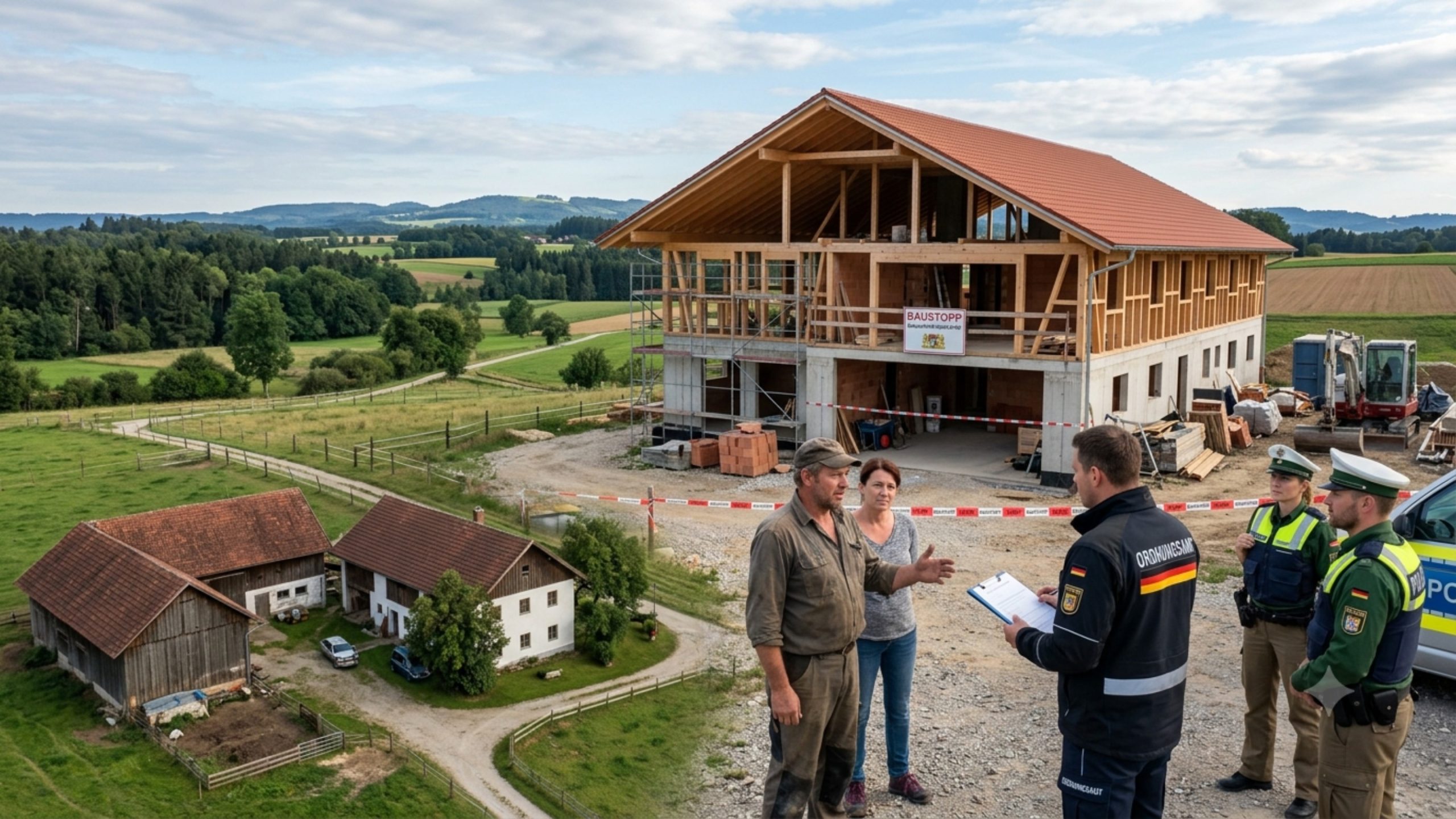Agricultor recebe autorização para construir pequenas casas de repouso e constrói grandes edifícios residenciais: a punição foi severa