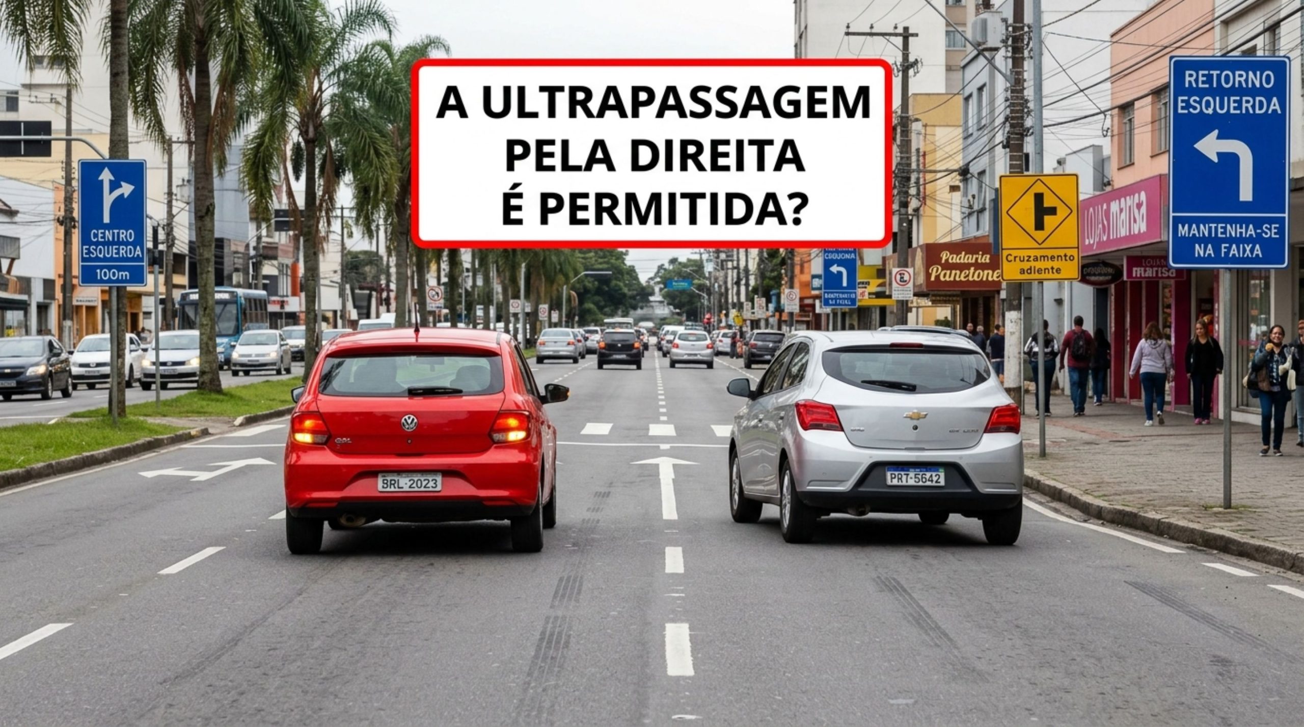 ”Ele me ultrapassou pela direita”: quem realmente está certo?