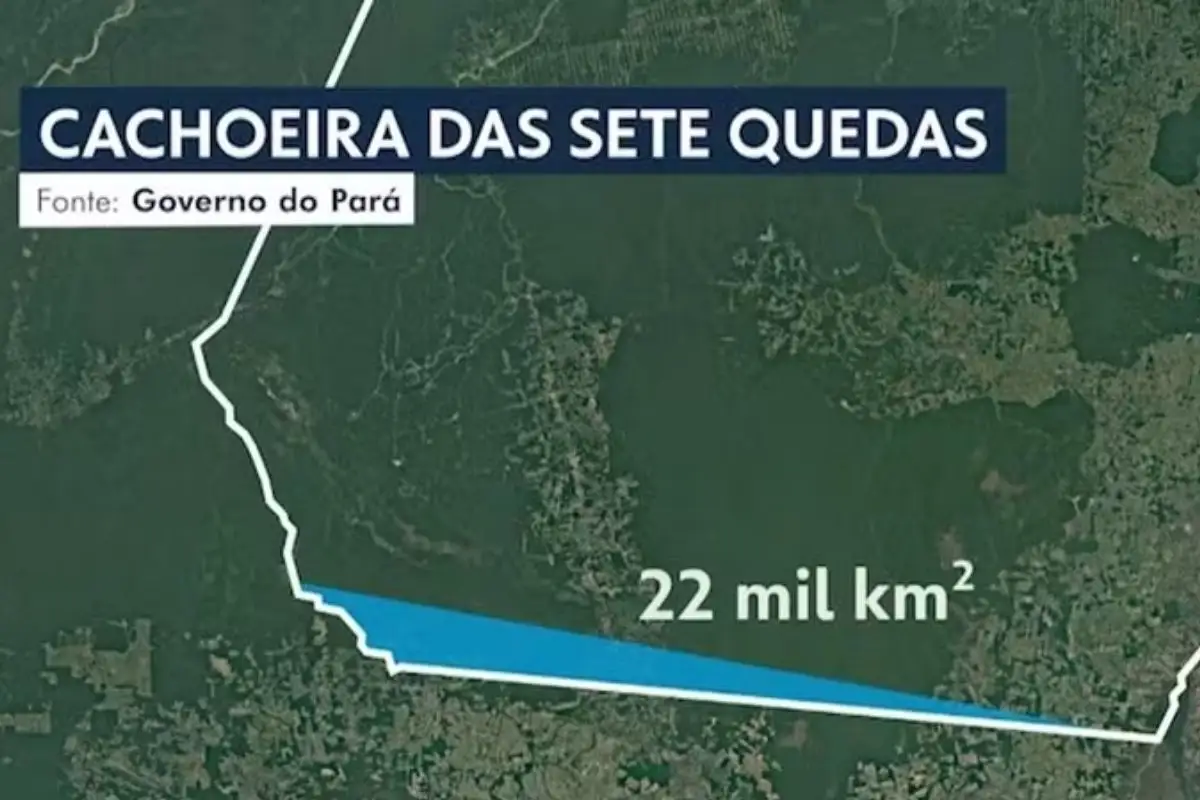 Cachoeira das Sete Quedas Reproducao TV Liberal