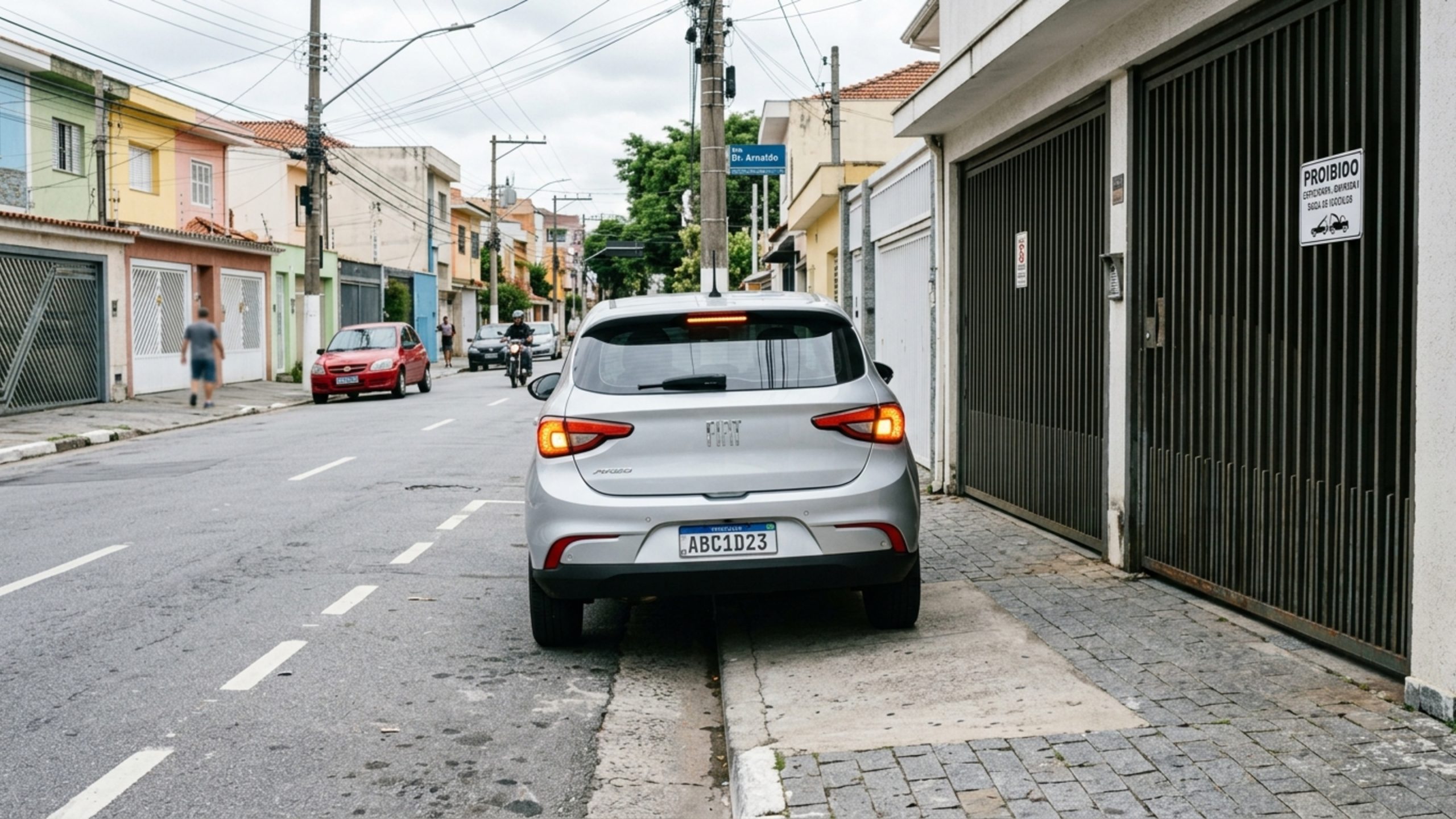 Quem estaciona “só por 5 minutos” em frente à guia rebaixada deveria conhecer a multa antes de ligar o pisca-alerta
