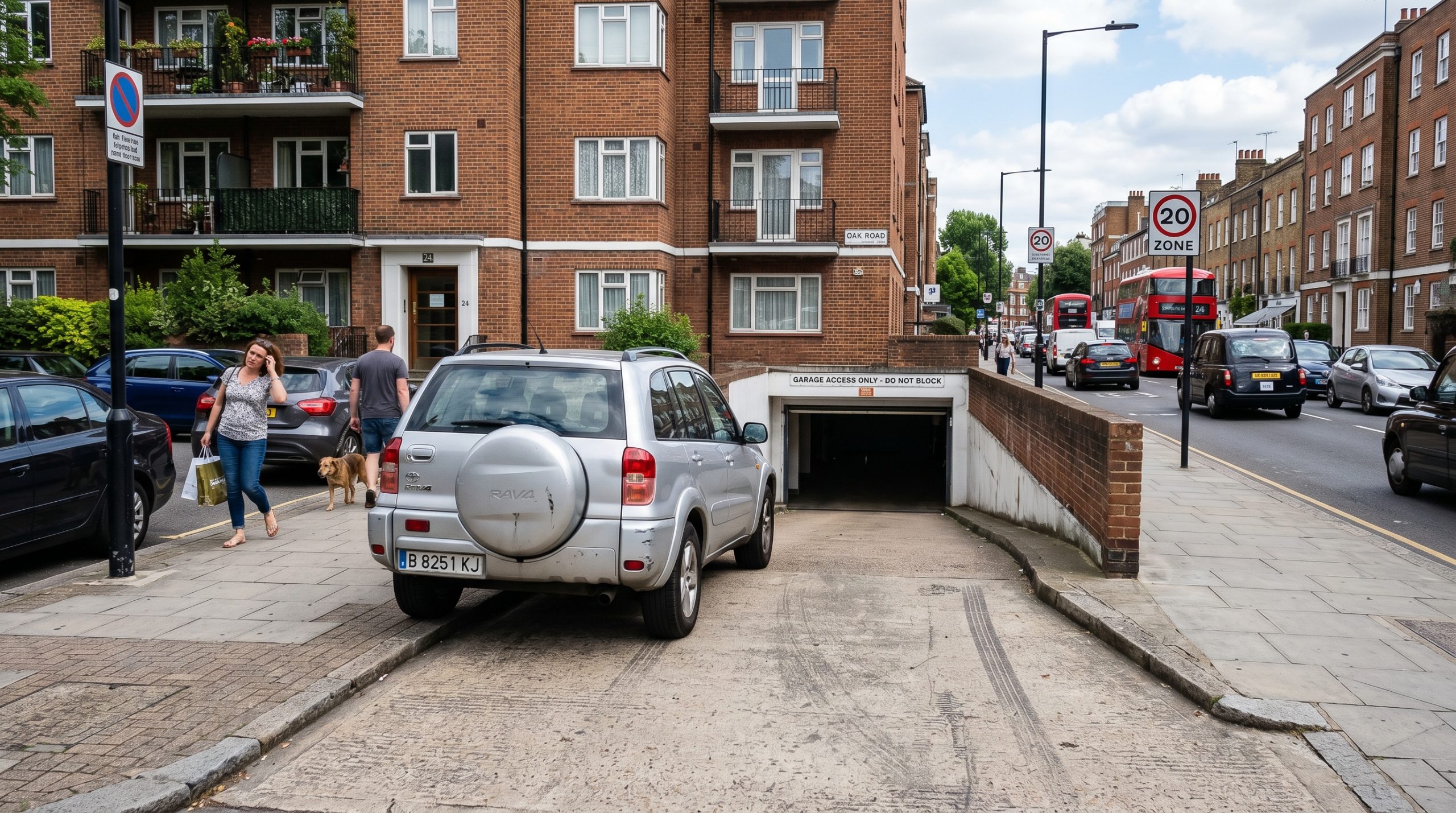 Estacionar o carro na frente da própria garagem é permitido pelas leis de trânsito?