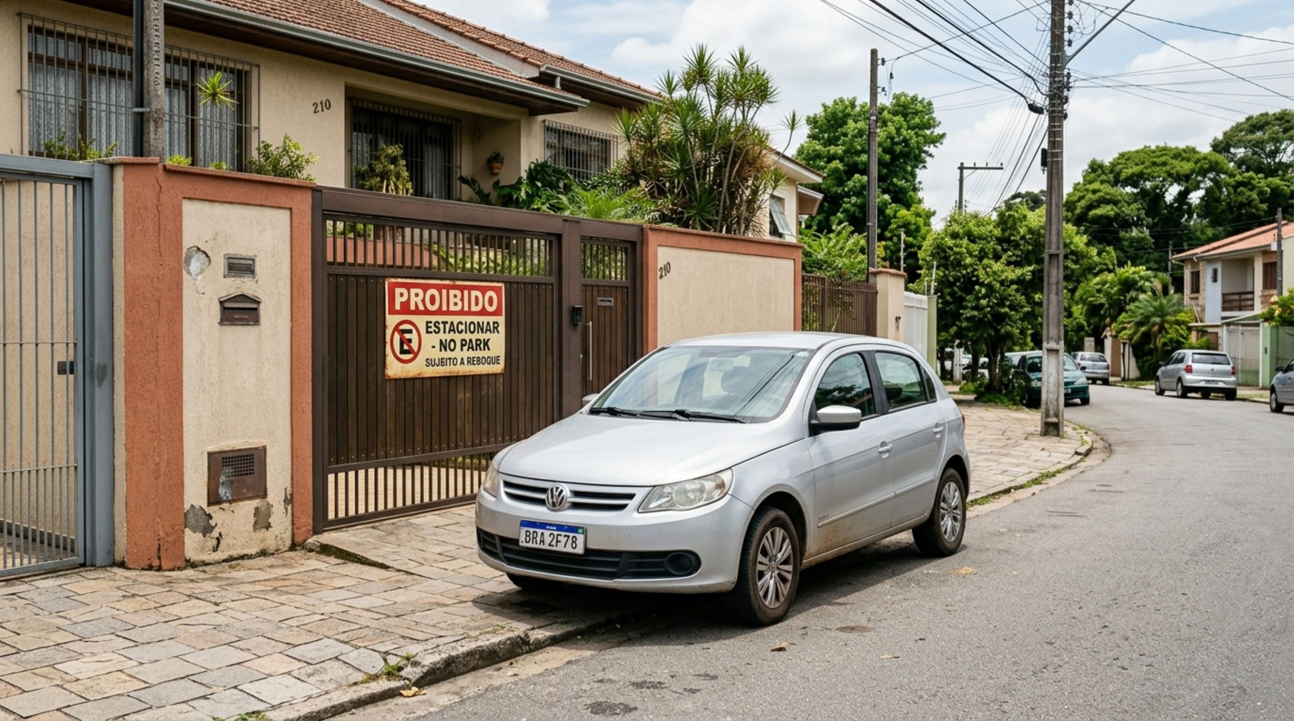 Parar o carro em frente à própria garagem: o que diz o CTB?