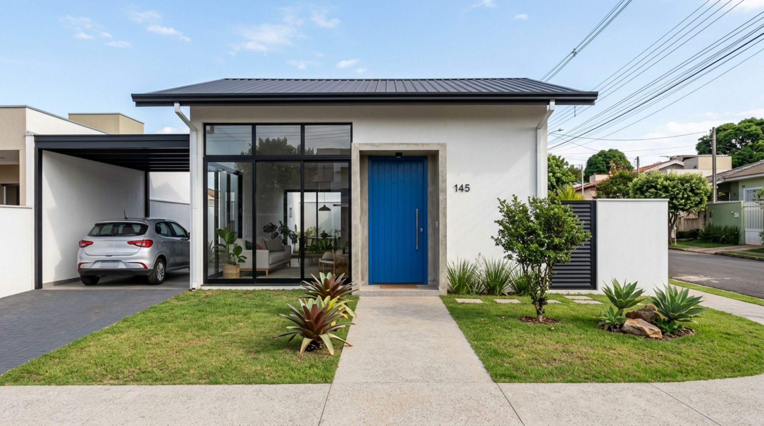 Casa de 110 m² construída com baixo custo, poderia ter custado R$ 385 mil, mas acabou custando apenas R$ 100 mil e designers revelam o segredo da economia