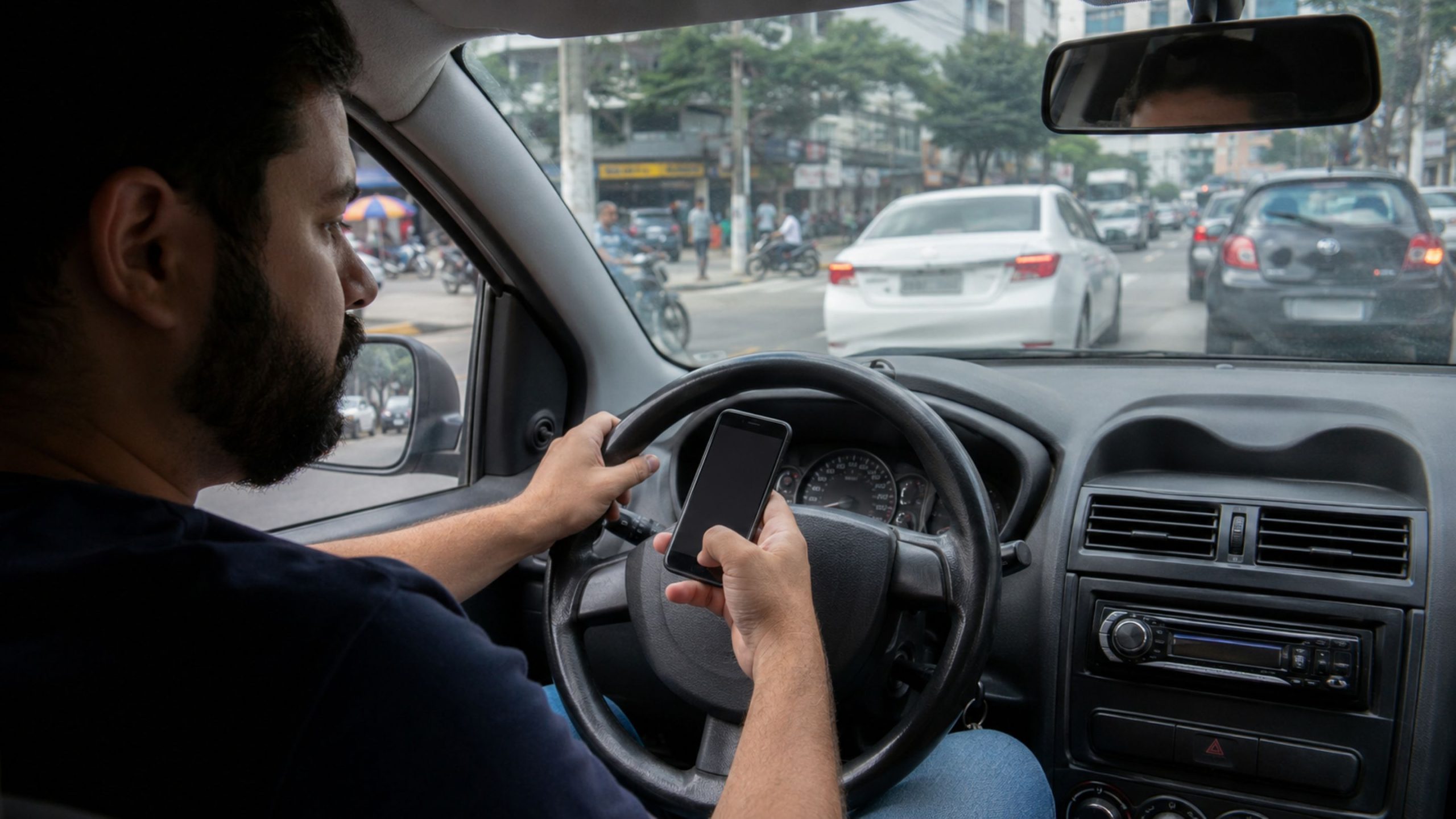 O gesto comum ao volante que pode chamar atenção da fiscalização e quase sempre termina em multa