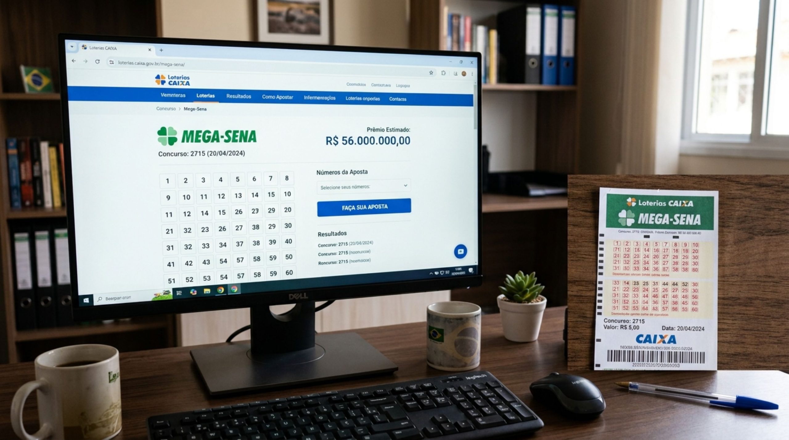 Sorteio da Mega-Sena de sábado recebe comunicado oficial para apostadores de todo o Brasil