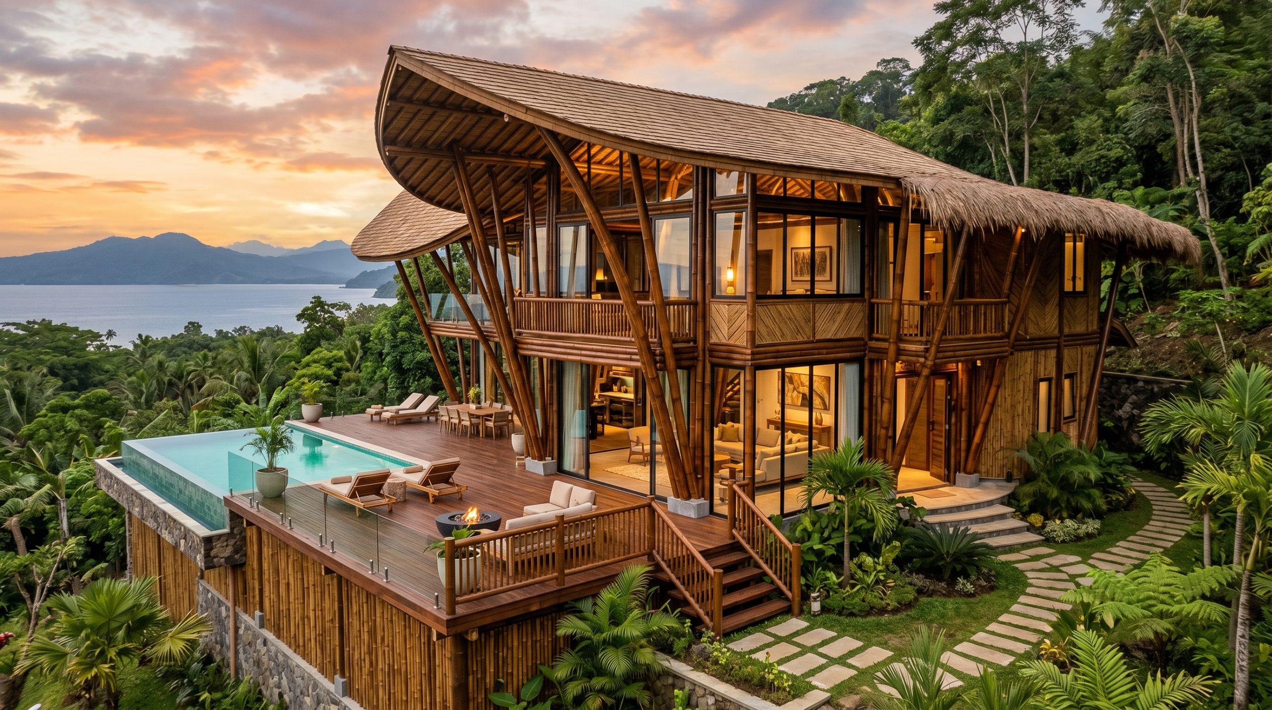 O “aço verde” da natureza ganha tratamento moderno e se transforma na espinha dorsal de construções tropicais luxuosas e ultrarresistentes ao tempo