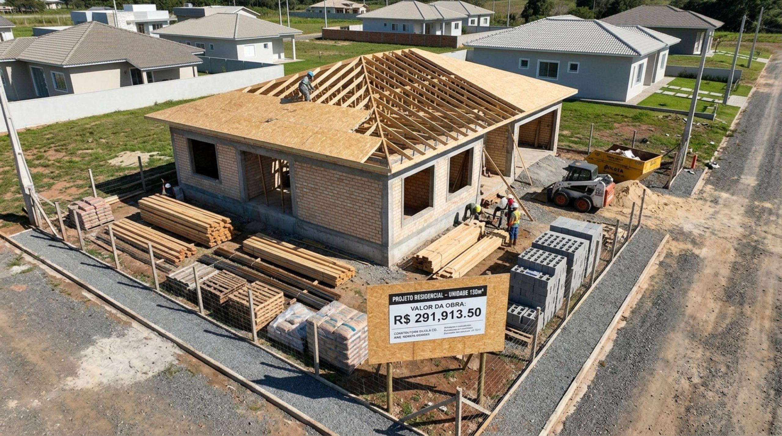 Quanto custa construir uma casa de alto padrão com 150 m² em 2026?