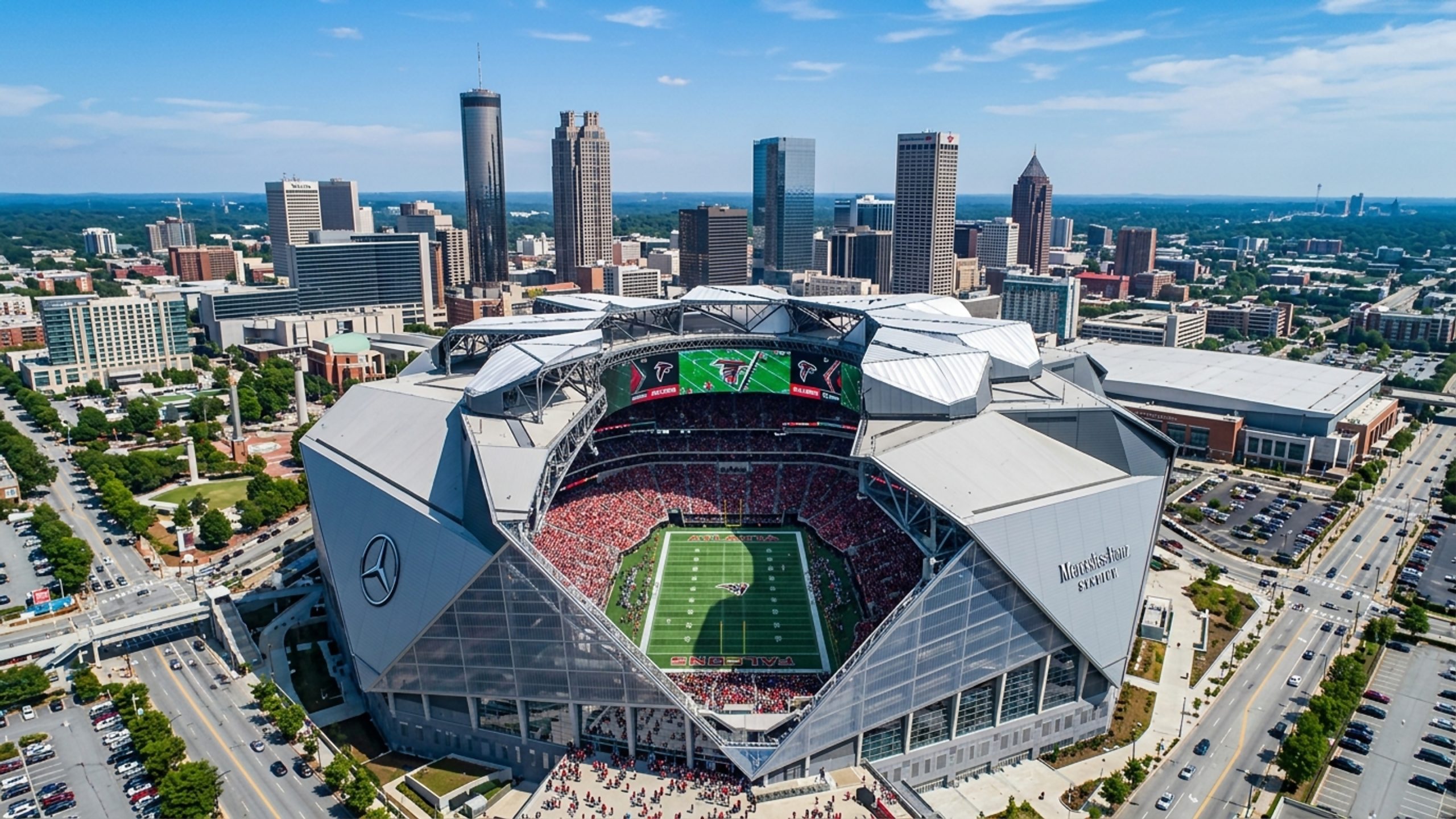 O futurista estádio com teto de 8 pétalas retráteis e 71 mil lugares foi confirmado como palco de grandes jogos na Copa do Mundo de 2026