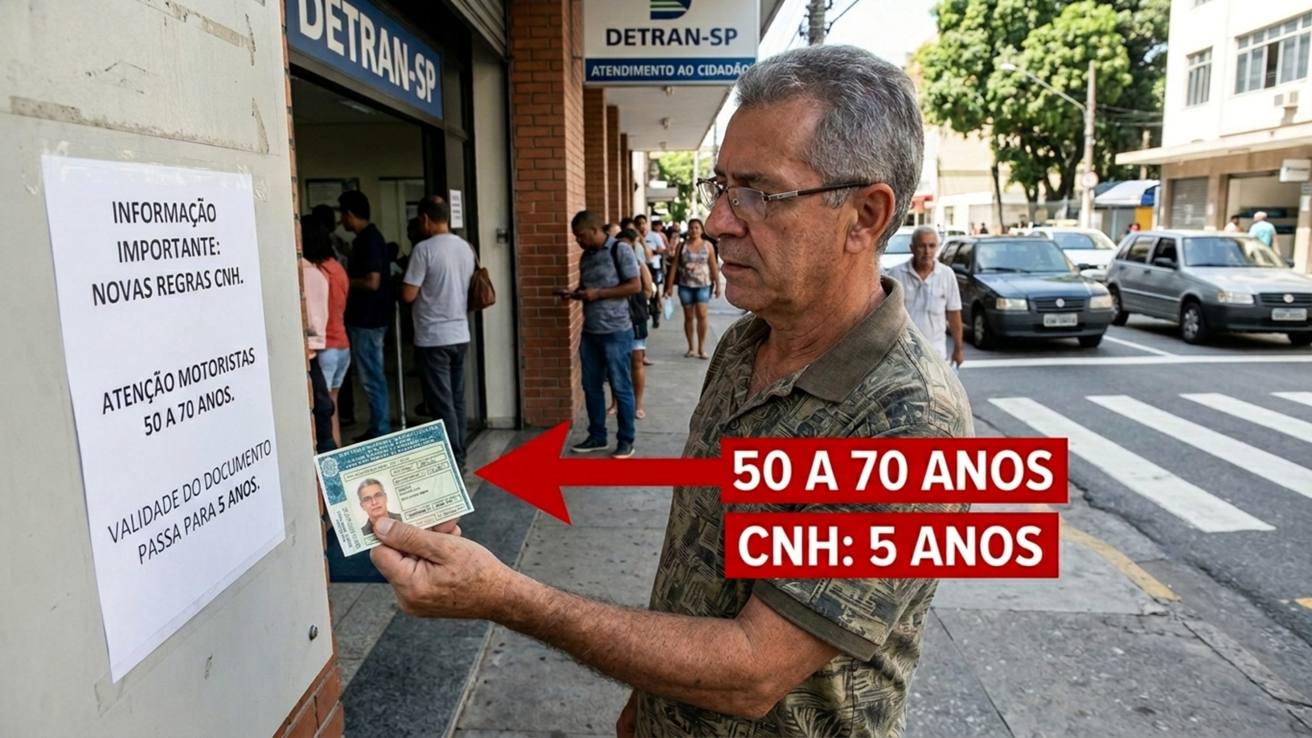 Todos os motoristas entre 50 e 70 anos devem saber desta regra da CNH em vigor