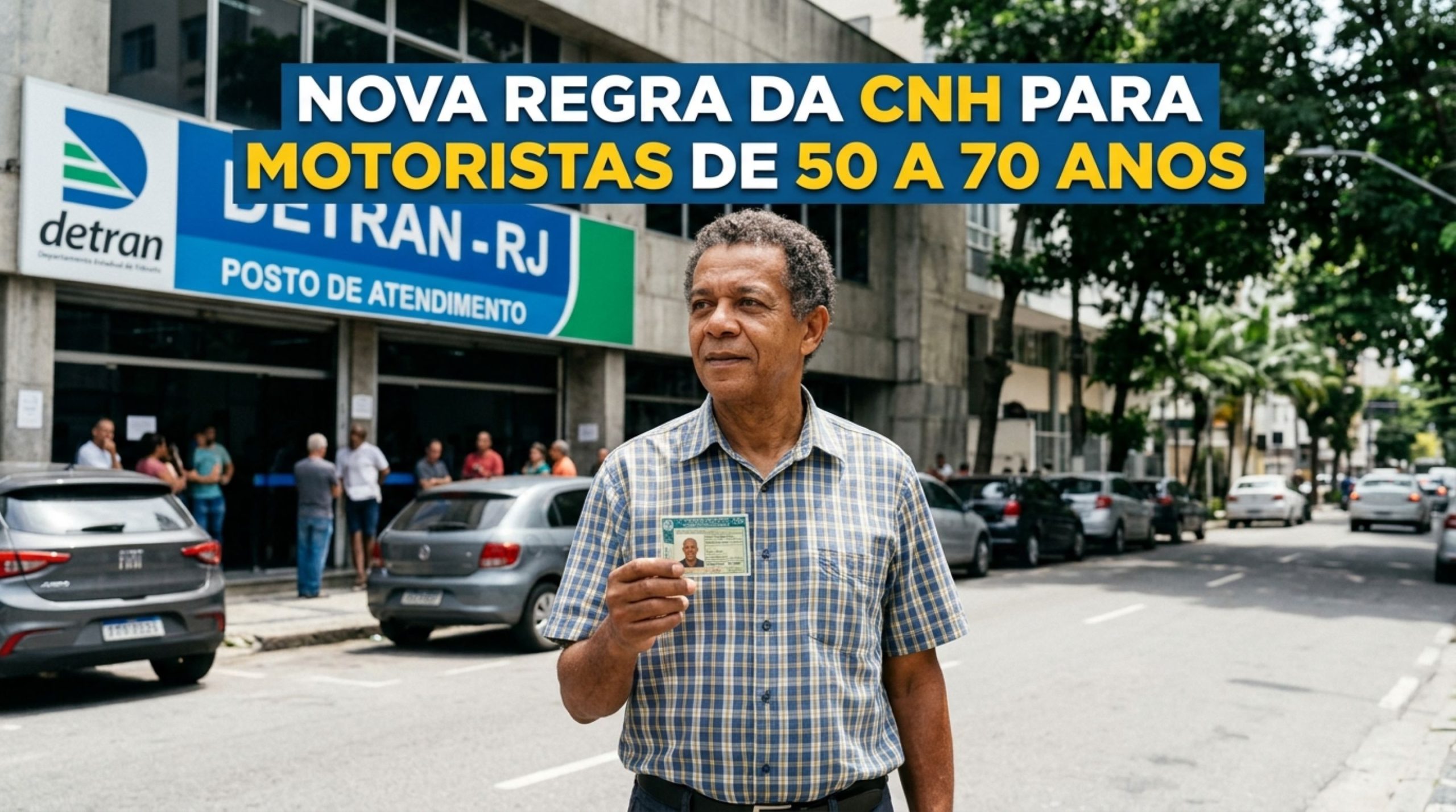 Nova lei da CNH muda renovação para motoristas de 50 a 70 anos: quem terá benefício apenas uma vez