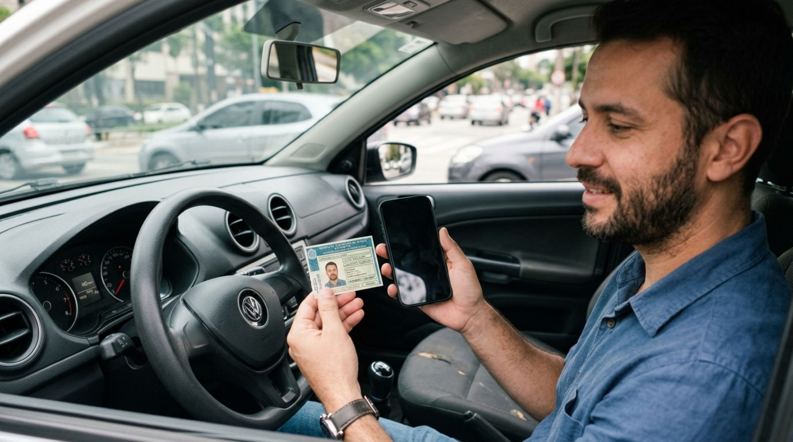 Motorista pode ser multado se não conseguir abrir o app da CNH digital durante uma abordagem