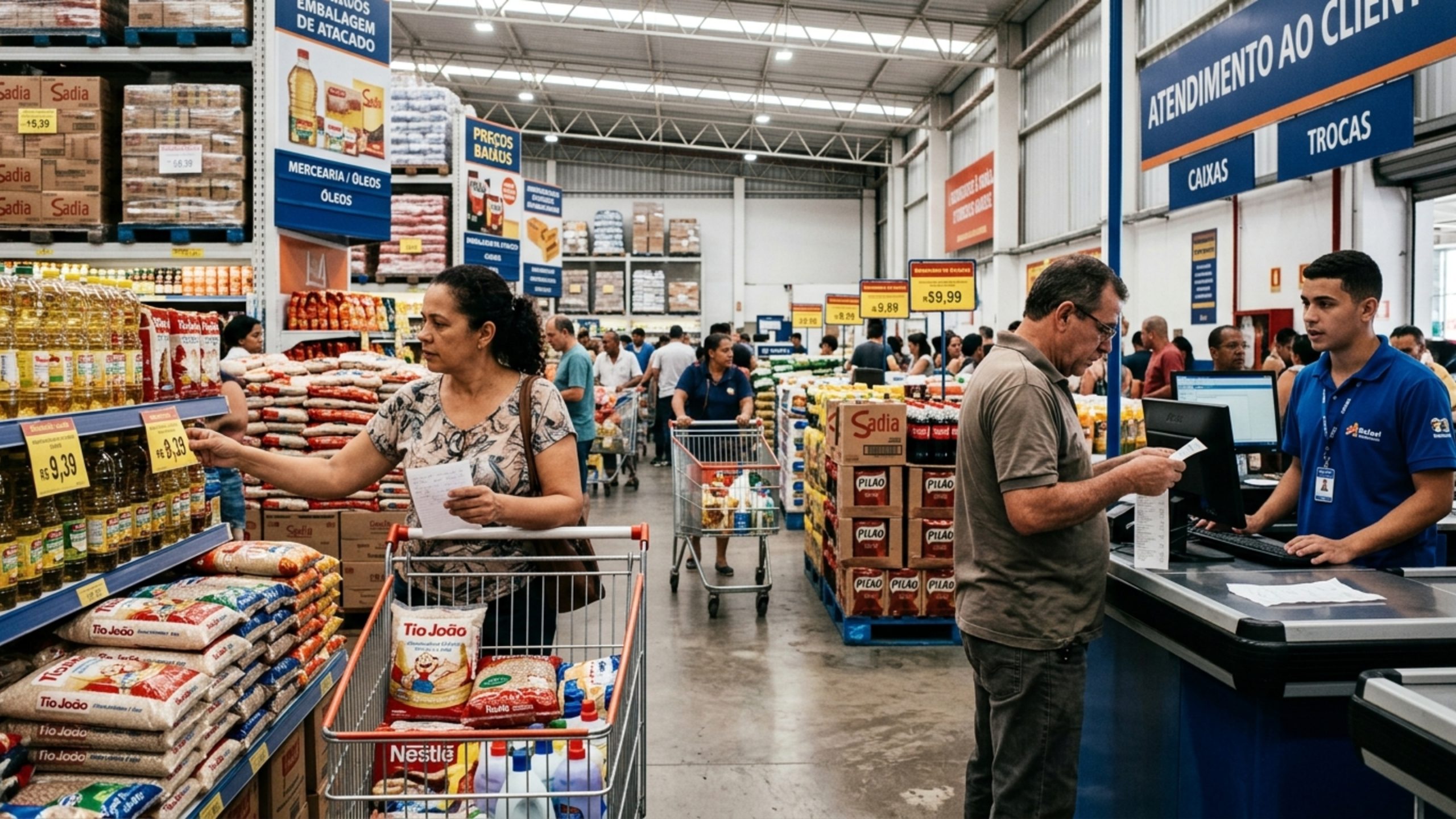 Assaí, Carrefour e Atacadão enfrentam novas regras em 2026: veja o que muda em preços, horário e atendimento