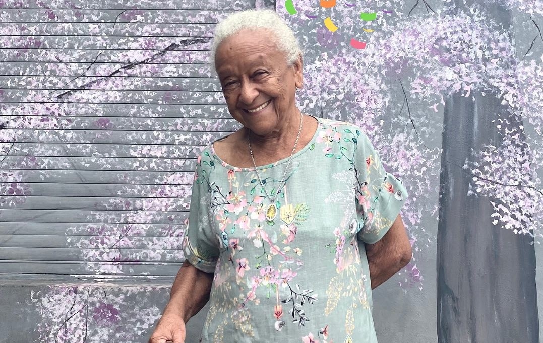 Dona Eulália, conhecida por seu 'bolo de arroz'