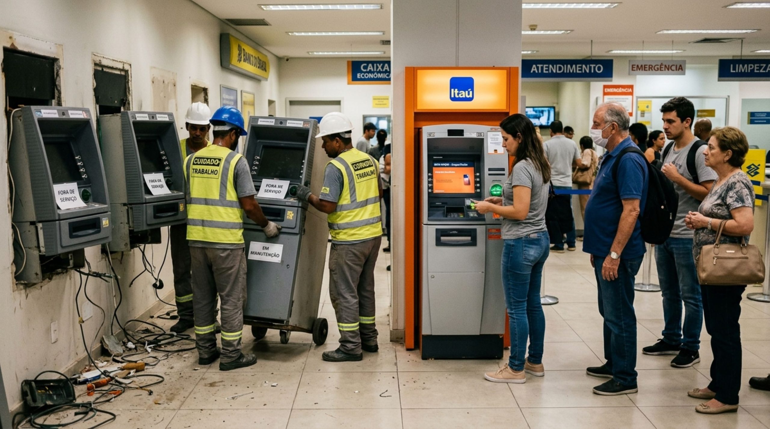 bancos retiram milhares de caixas e reformulam como sacar dinheiro