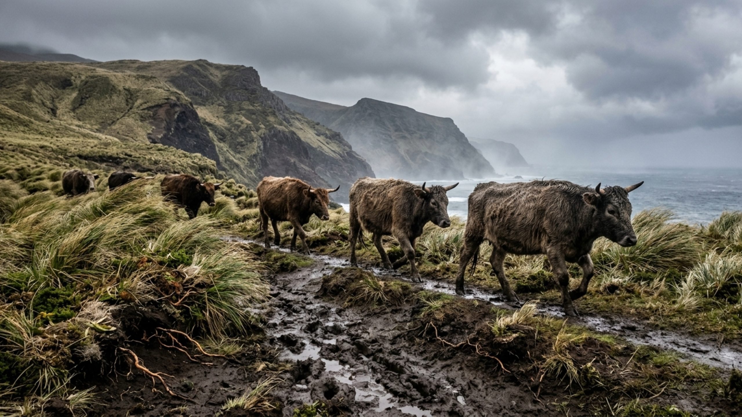 Fazendeiro abandonou 5 vacas em uma ilha remota e, após um século, cientistas analisaram o DNA delas e congelaram amostras