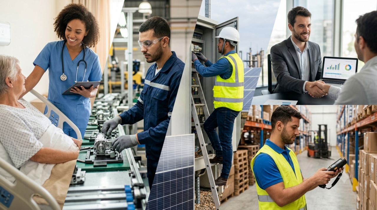 As 5 profissões que mais contratam sem experiência em 2026 e pagam acima de R$ 2.500 já no primeiro mês, segundo pesquisa
