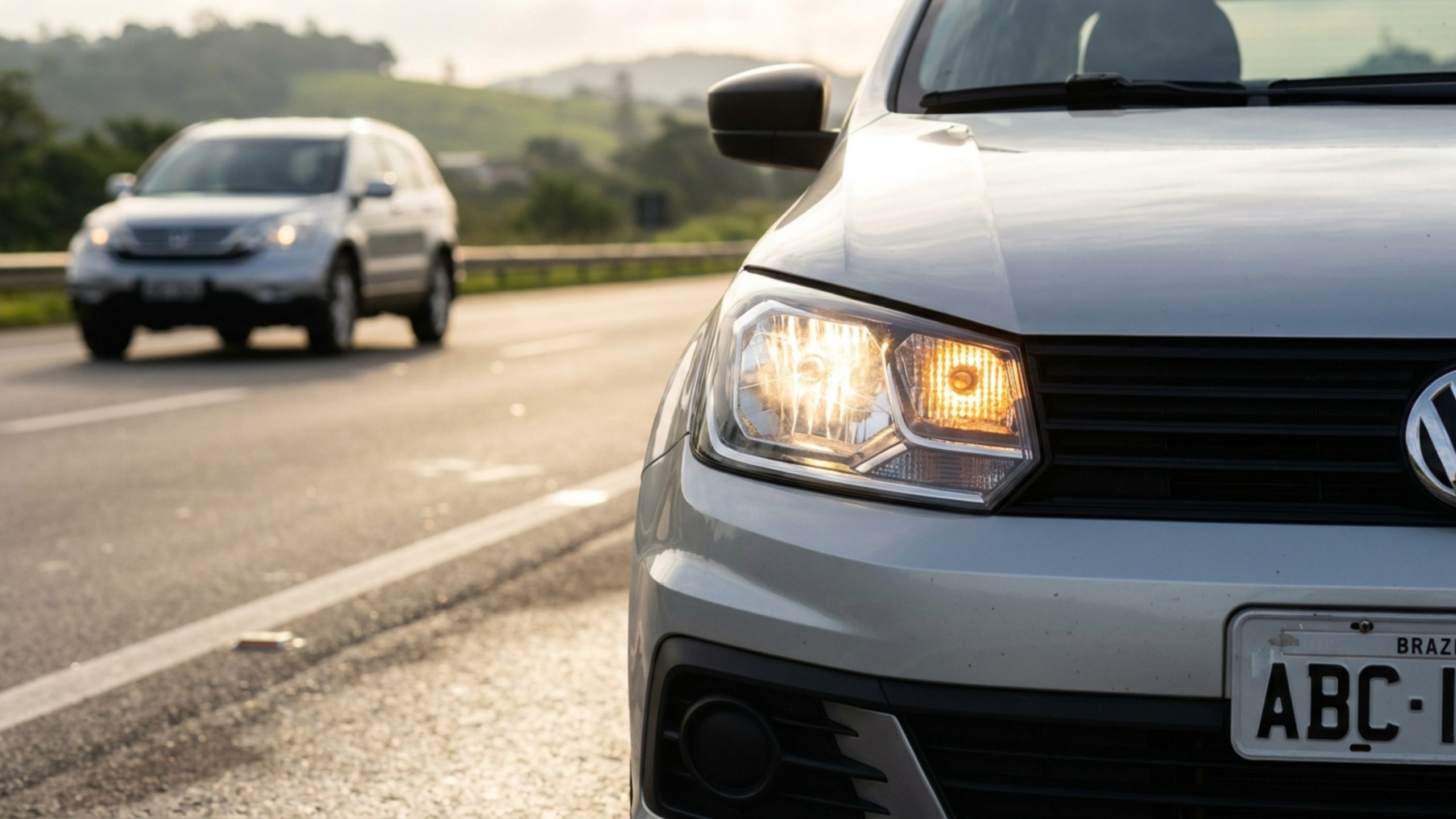 Motoristas que acham que piscar farol dá direito a pressionar o carro da frente precisam entender o limite da regra