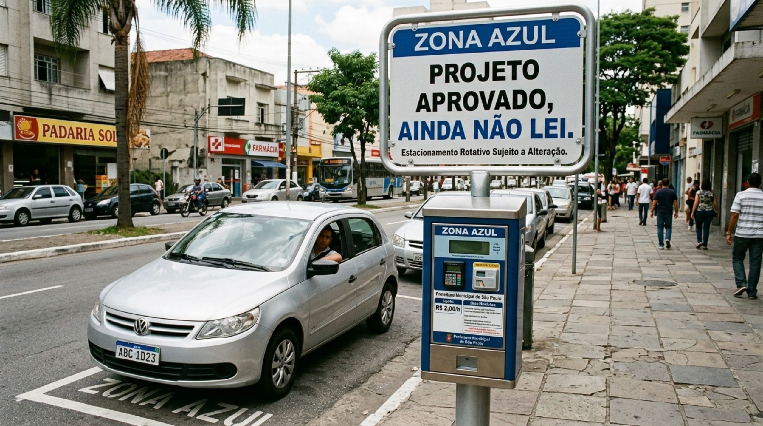 Projeto quer acabar com pontos e remoção por Zona Azul irregular, mas a multa de R$ 195,23 continuaria