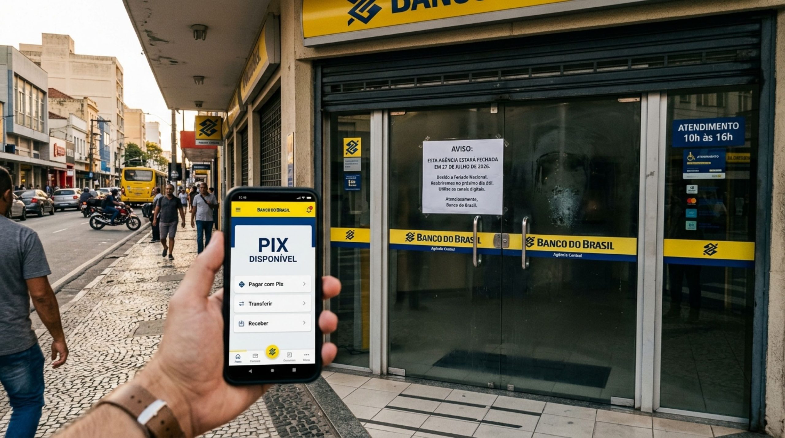 Bancos suspendem atendimento na segunda-feira, 27/07