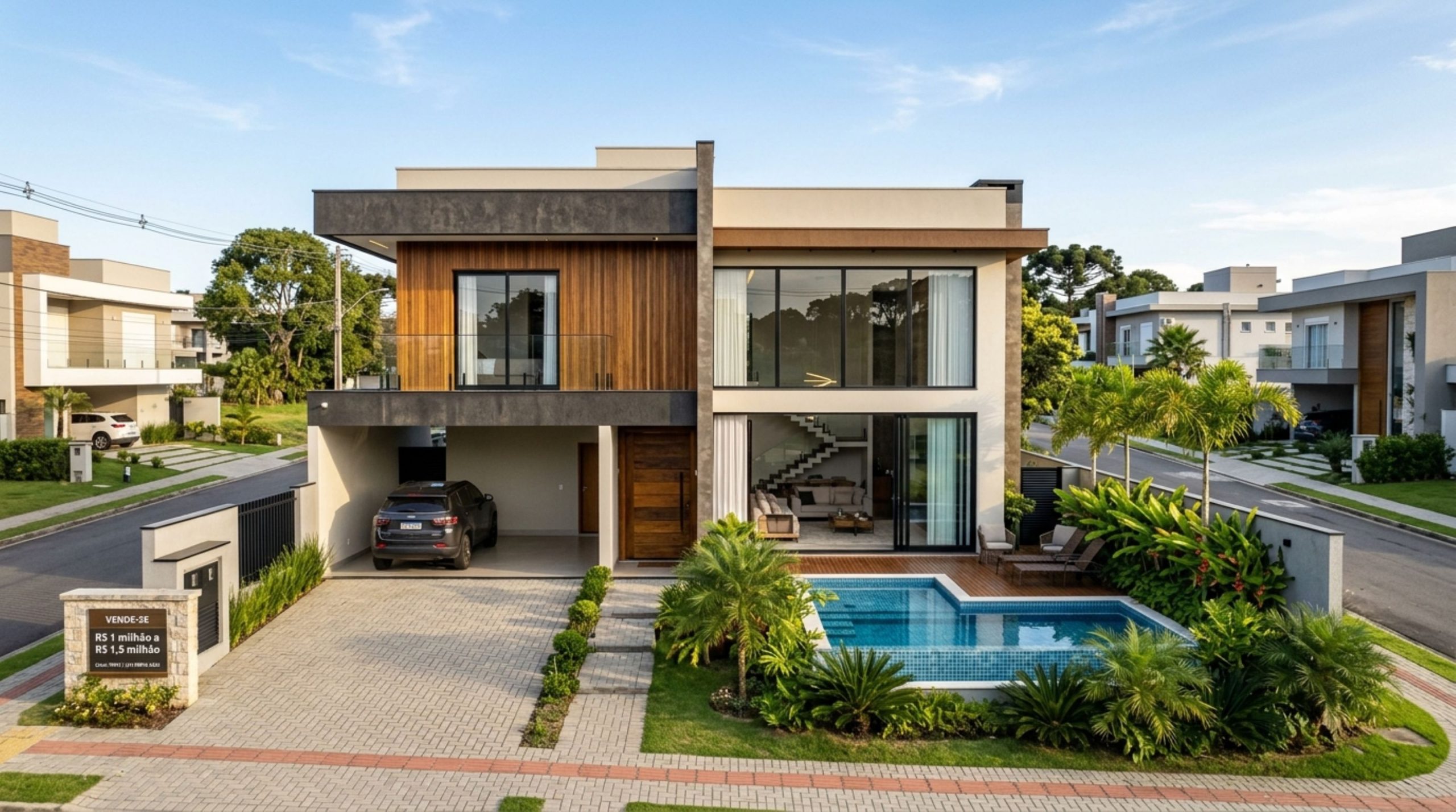 Quanto reservar para construir uma casa de 155 m² em alto padrão sem comprometer a qualidade durante a obra