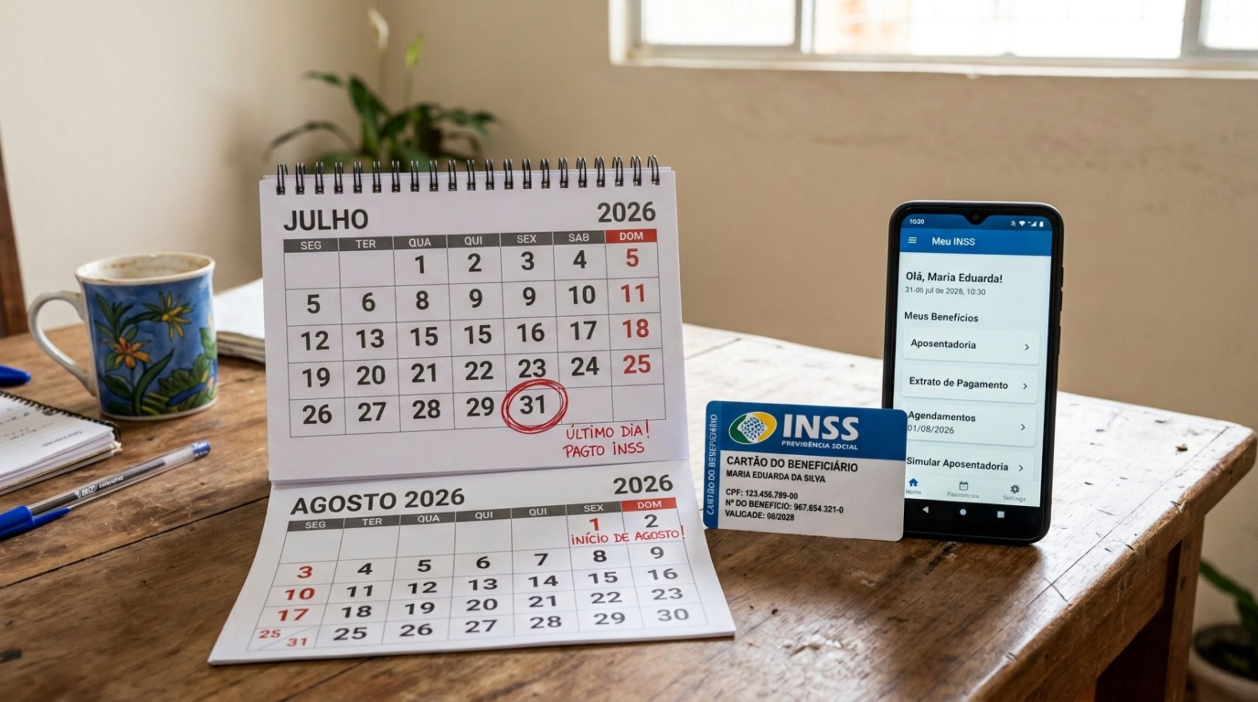 INSS libera datas de pagamento em julho de 2026: quando aposentados e pensionistas recebem