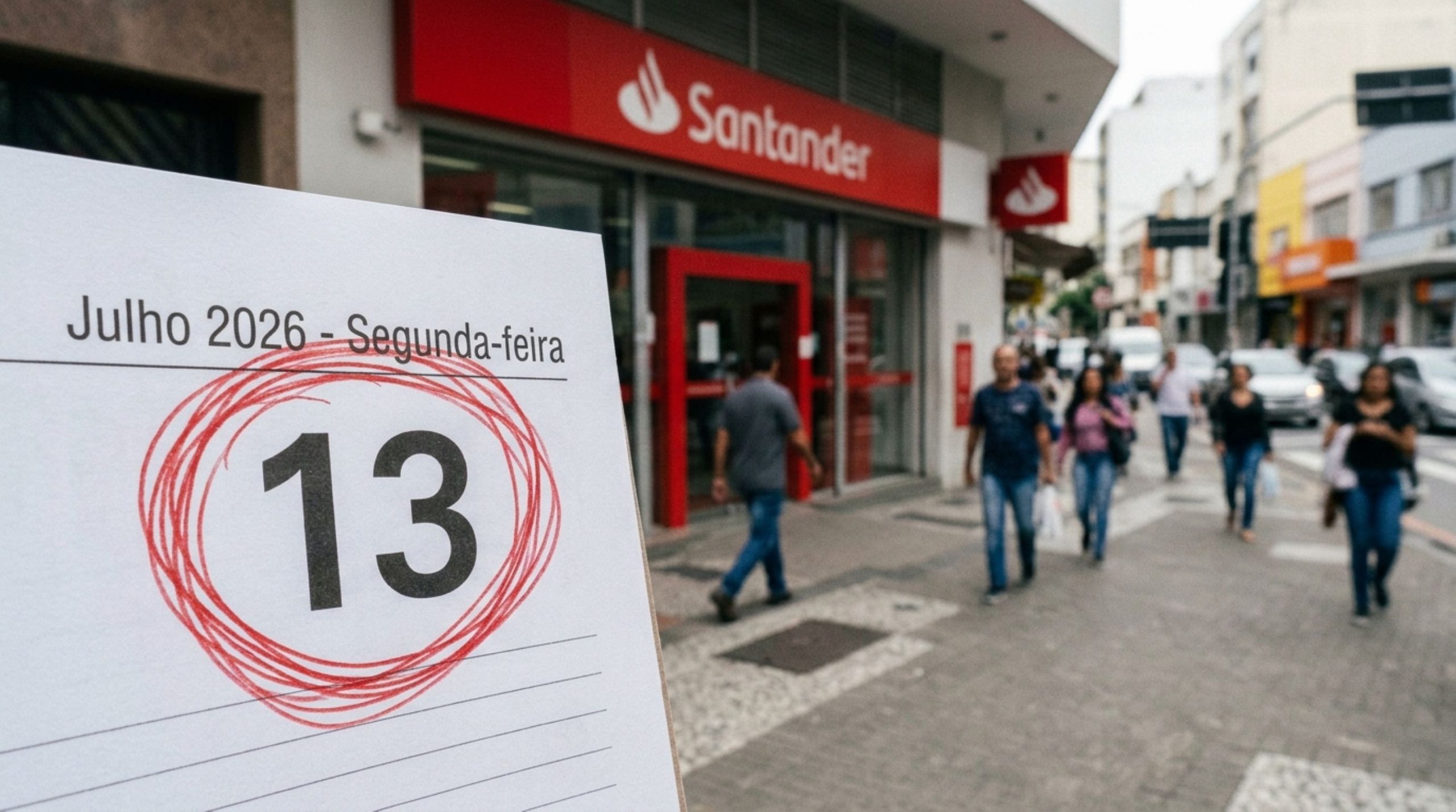 bancos estarão fechados nesta segunda-feira (13)