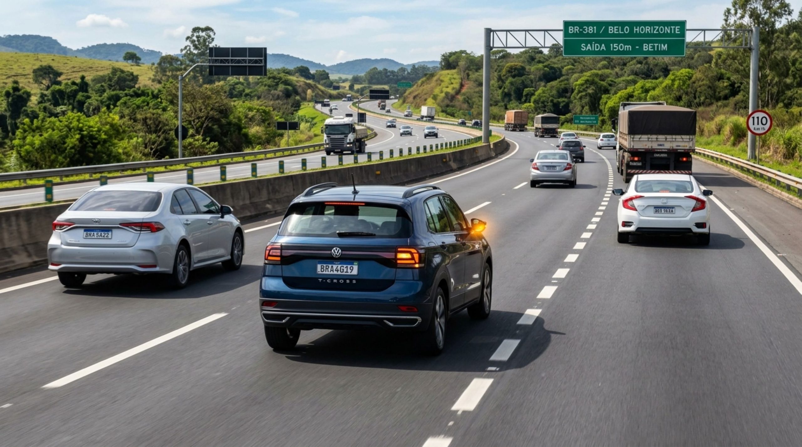 Motoristas que piscam os faróis para pedir passagem devem conhecer o art. 198 do Código de Trânsito Brasileiro