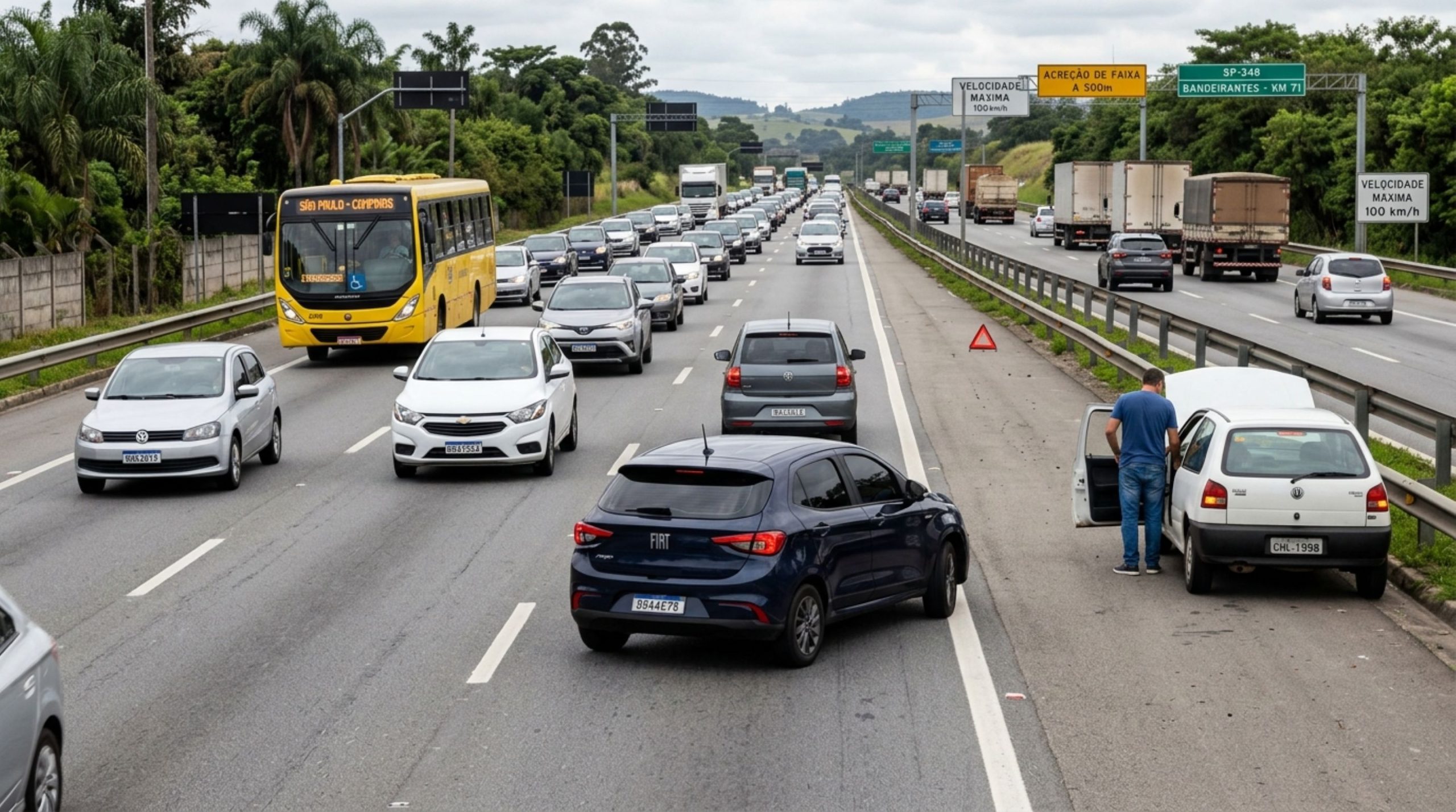 Motoristas que jogam o carro no acostamento para ultrapassar e evitar trânsito certamente deveriam conhecer o art. 202 do CTB