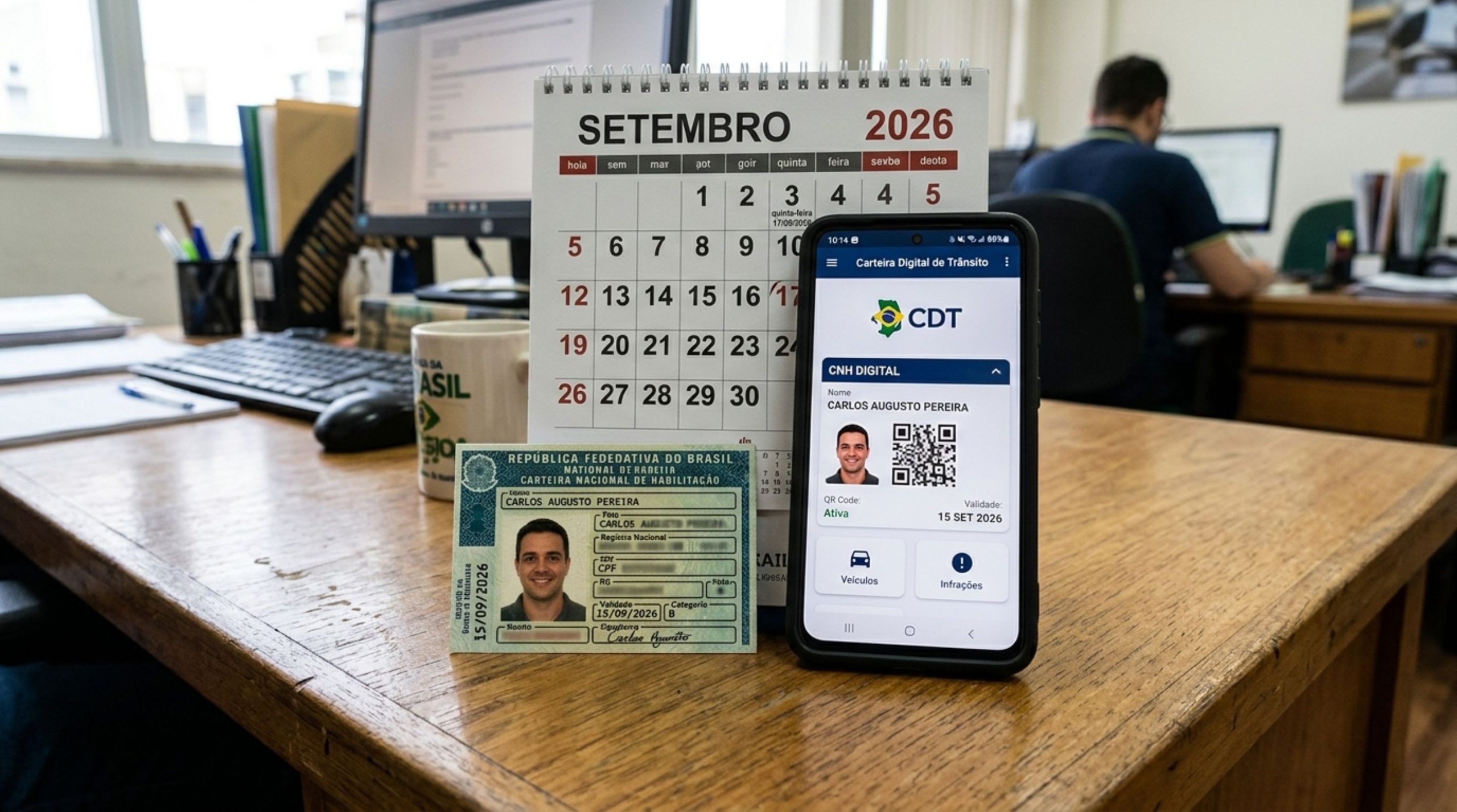 Motoristas com a CNH vencida entre junho e setembro terão validade prorrogada pelo Detran em 2026: como obter o benefício