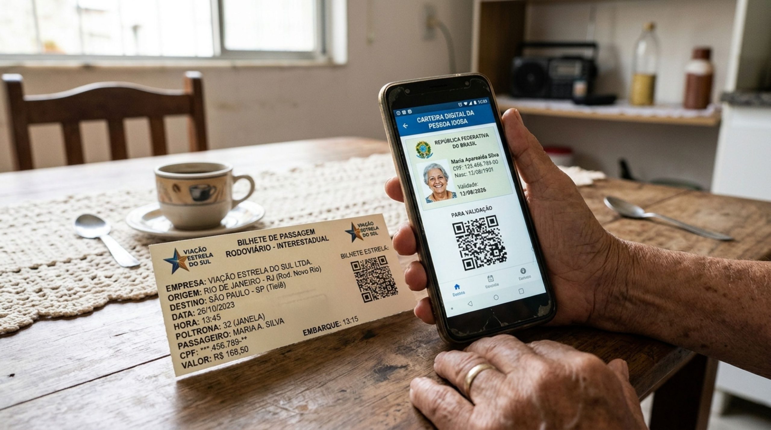 Idosos com 60 anos ou mais já podem emitir documento com gratuidade e descontos em viagens