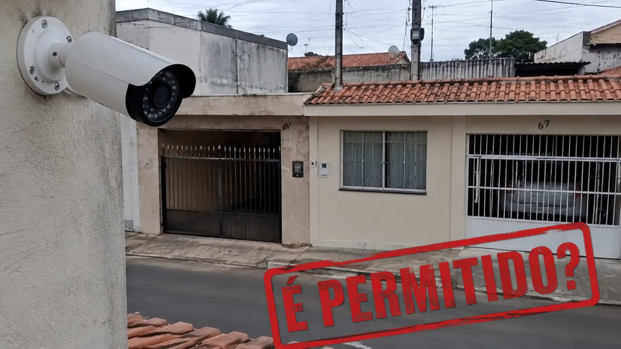 Vizinho instalou câmera voltada para casa ao lado e foi obrigado a retirar aparelho de sua residência após morador descobrir