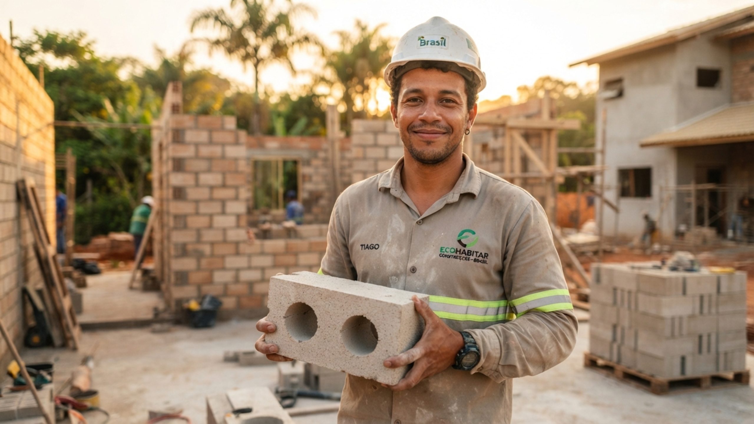 o bloco ecológico que torna a construção mais barata e sustentável