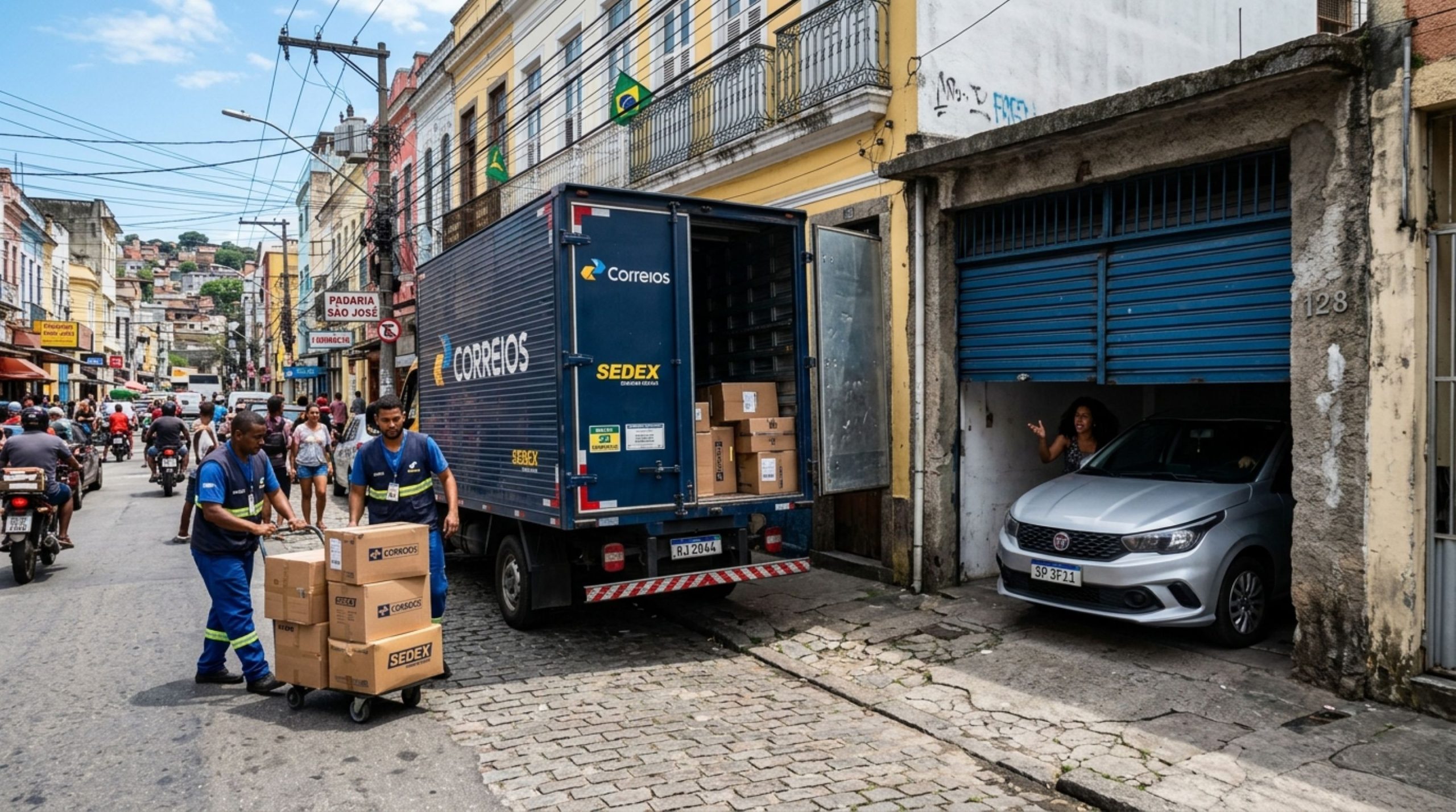 Caminhão pode fechar uma garagem durante a carga e descarga? O que diz a lei de trânsito?