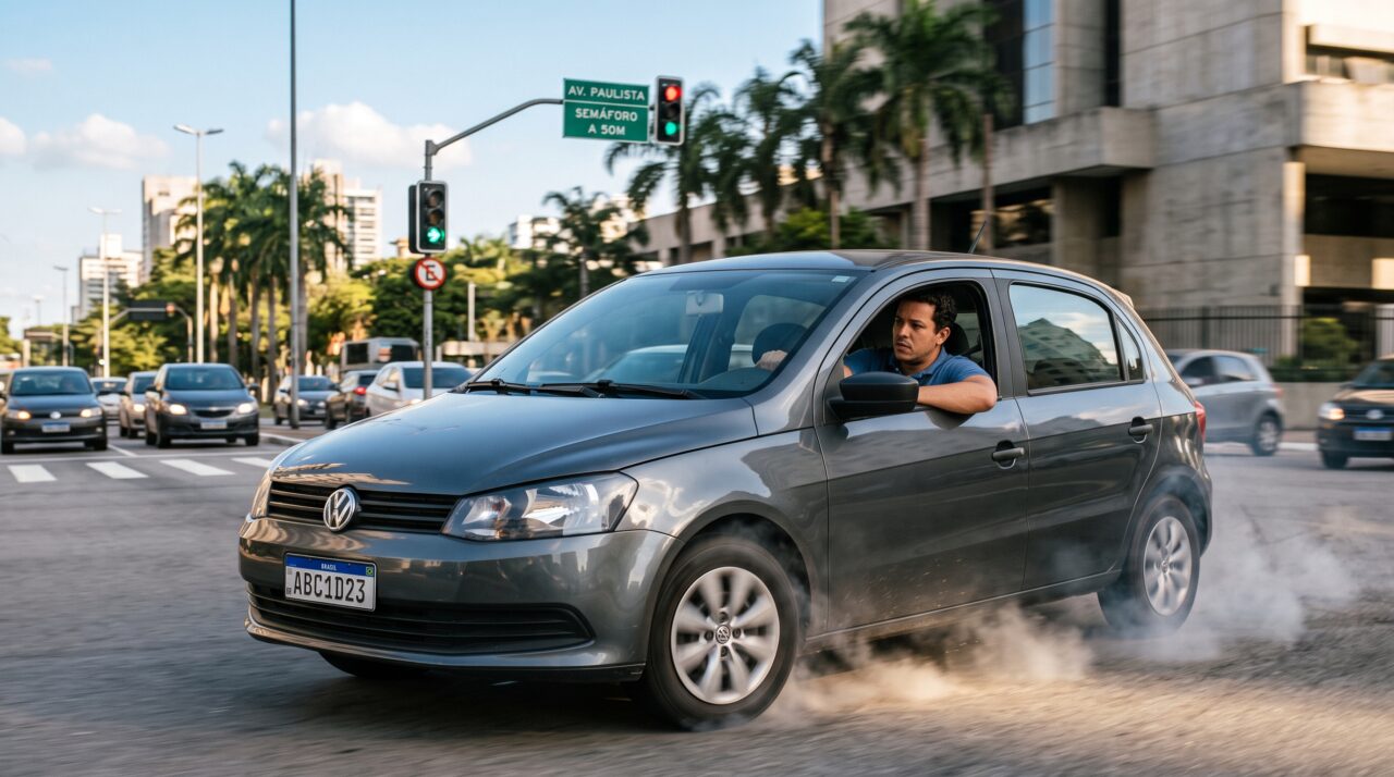 Dar “arrancada brusca” no semáforo para exibir o motor do carro é infração?