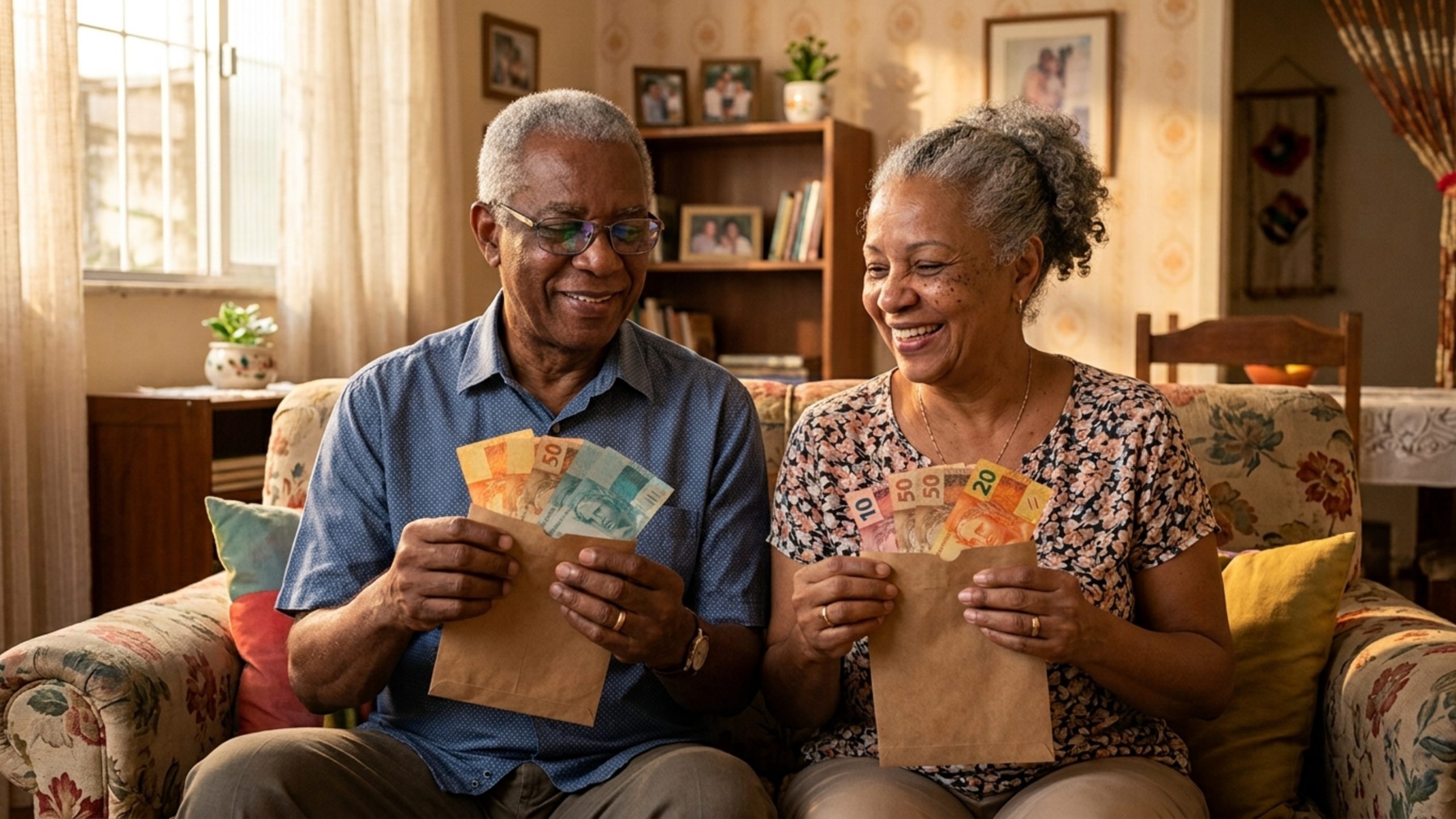 Dois idosos que moram na mesma casa podem receber dois pagamentos de um salário mínimo todos os meses